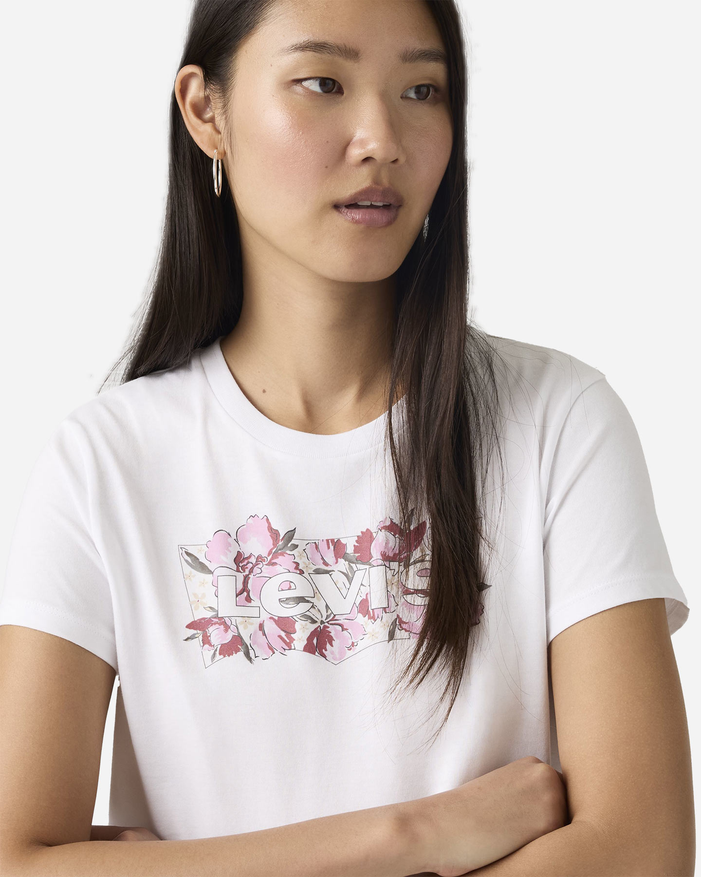 T-shirt LEVI'S LOGO BATWING FLORAL W - Bianco - 3 | Cisalfa Sport