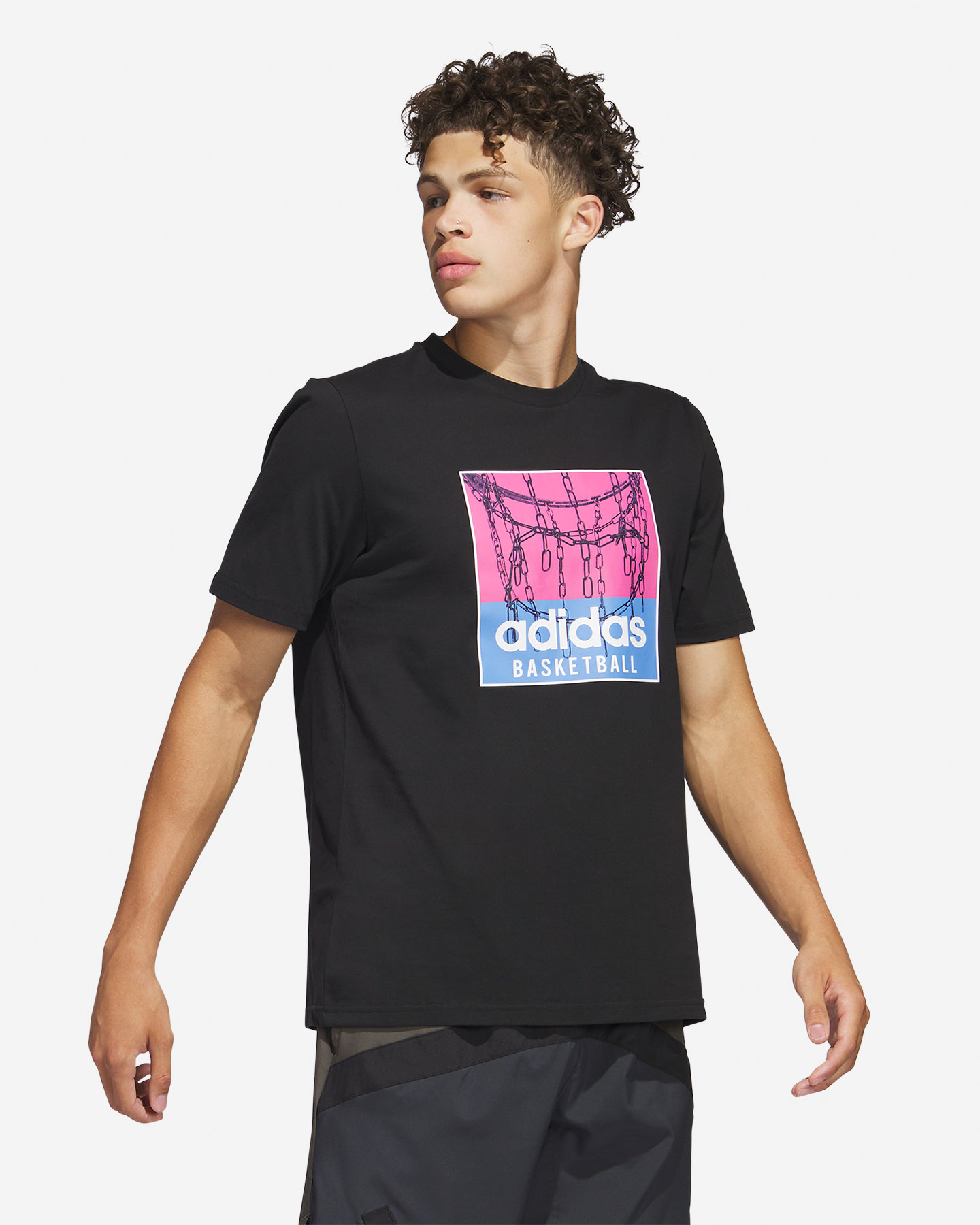 Maglia basket ADIDAS CHAIN NET M - Nero - 2 | Cisalfa Sport