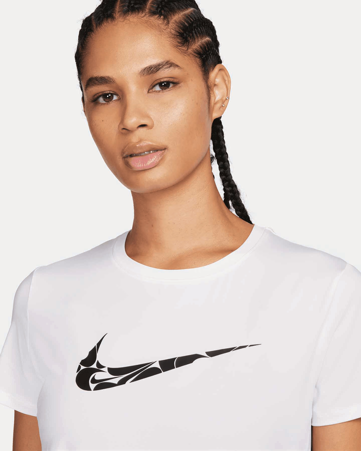T-shirt running NIKE ONE SWOOSH W - Nero - 2 | Cisalfa Sport