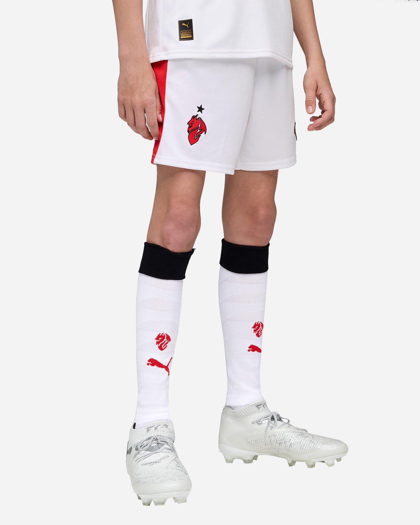 Pantaloncini calcio ufficiali PUMA MILAN HOME REPLICA 25-26 JR - Nero - 2 | Cisalfa Sport