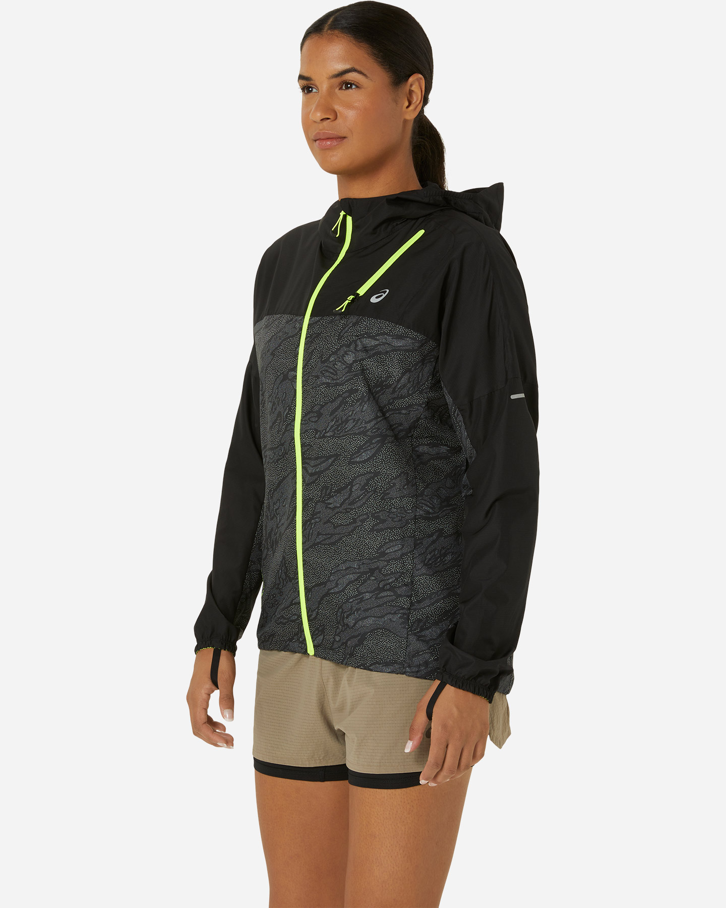 Giacca running ASICS FUJITRAIL PACKABLE WINDBREAKER W - Nero - 1 | Cisalfa Sport