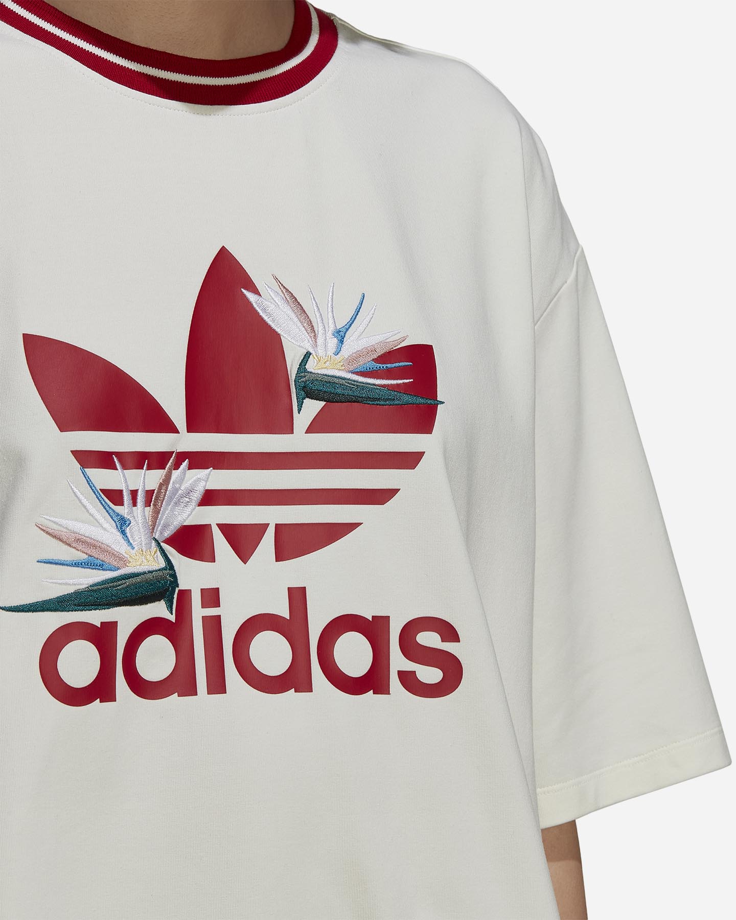 T-shirt ADIDAS ORIGINAL LOOSE THEBE W - Bianco - 5 | Cisalfa Sport