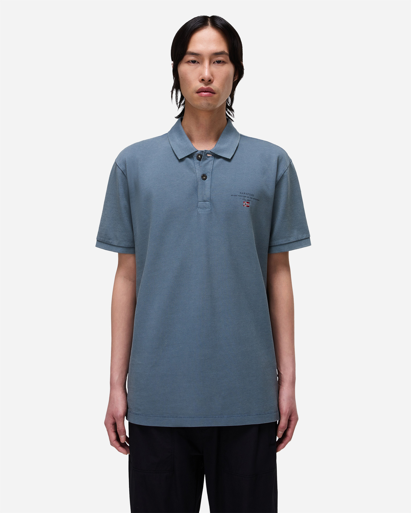 Polo NAPAPIJRI ELBAS 4 M - Grigio - 2 | Cisalfa Sport