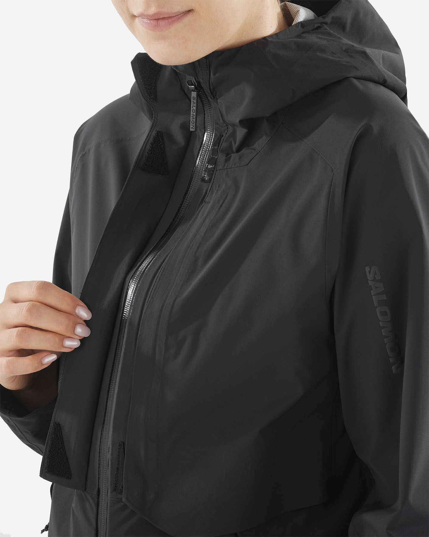 Giacca outdoor SALOMON OUTERPATH PRO W - Nero - 4 | Cisalfa Sport
