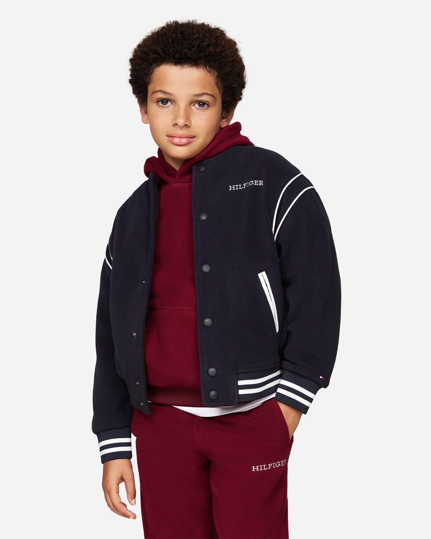 Giubbotto TOMMY HILFIGER POLAR FL VARSITY JR - Blu Navy - 0 | Cisalfa Sport