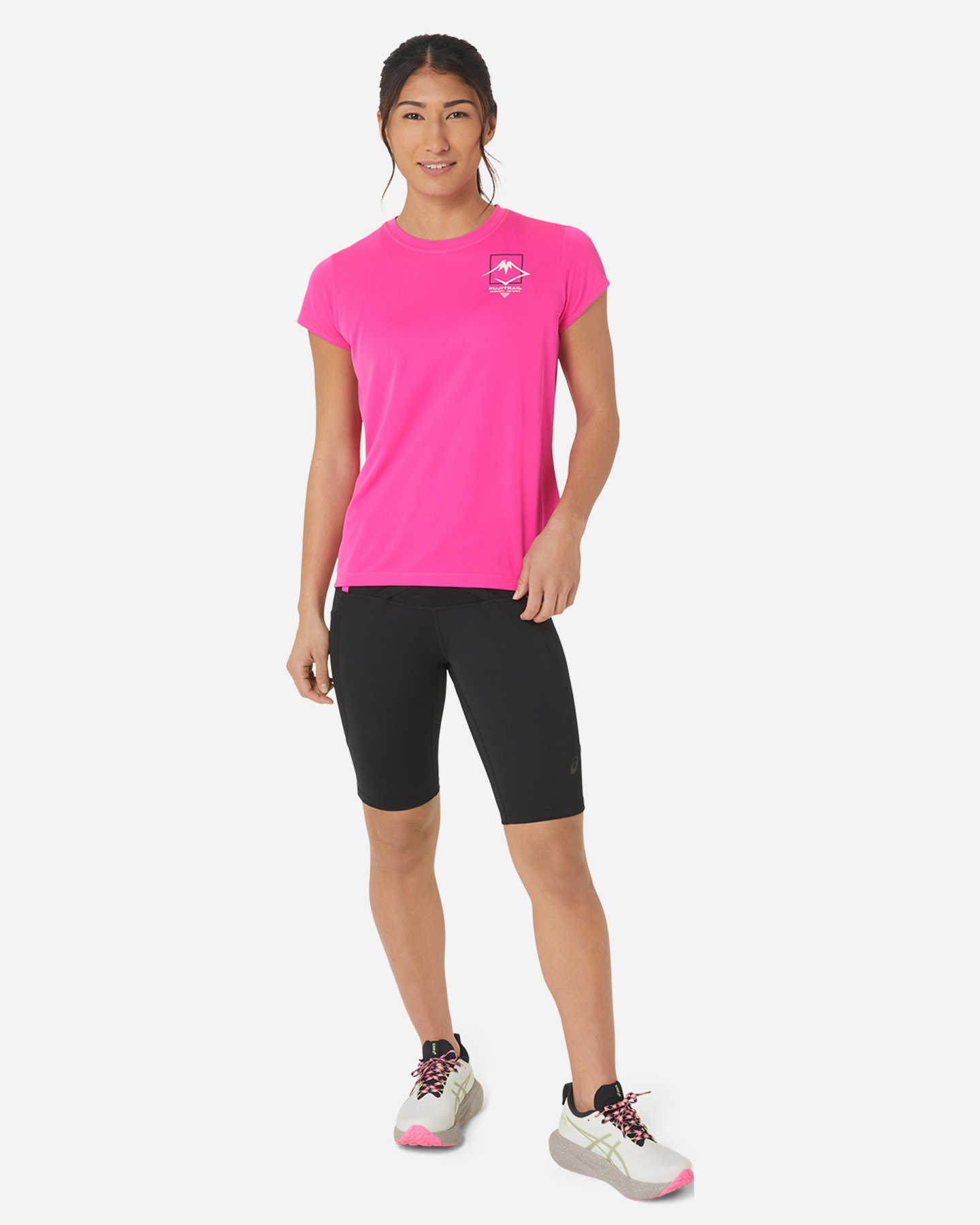 T-shirt running ASICS FUJITRAIL LOGO W - Rosa - 3 | Cisalfa Sport