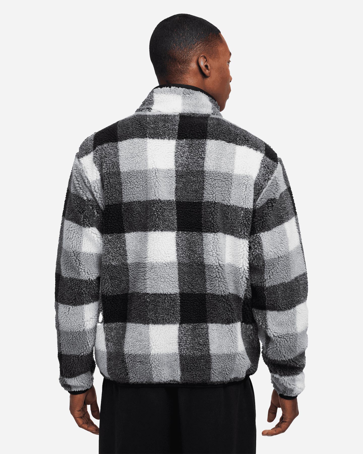 Felpa NIKE PILE WINTERIZED CHECK M - Nero - 1 | Cisalfa Sport
