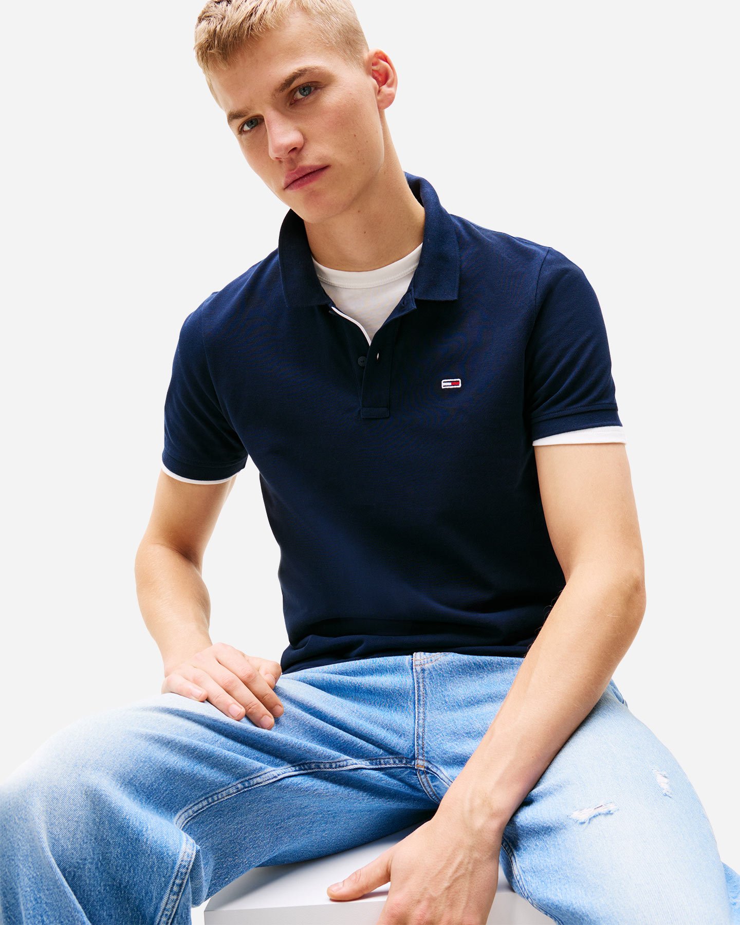 Polo TOMMY HILFIGER CLASSIC M - Blu Navy - 4 | Cisalfa Sport