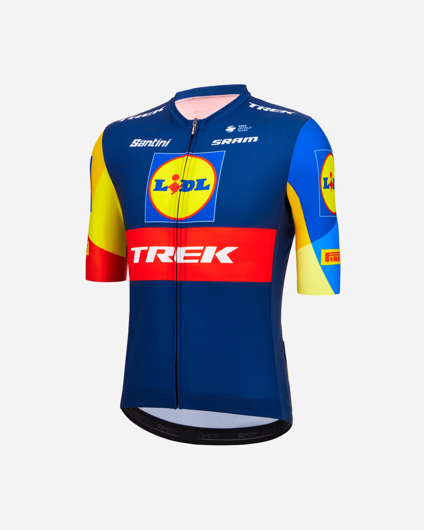 Maglia ciclismo SANTINI LIDL TREK FAN LINE M - Blu - 1 | Cisalfa Sport
