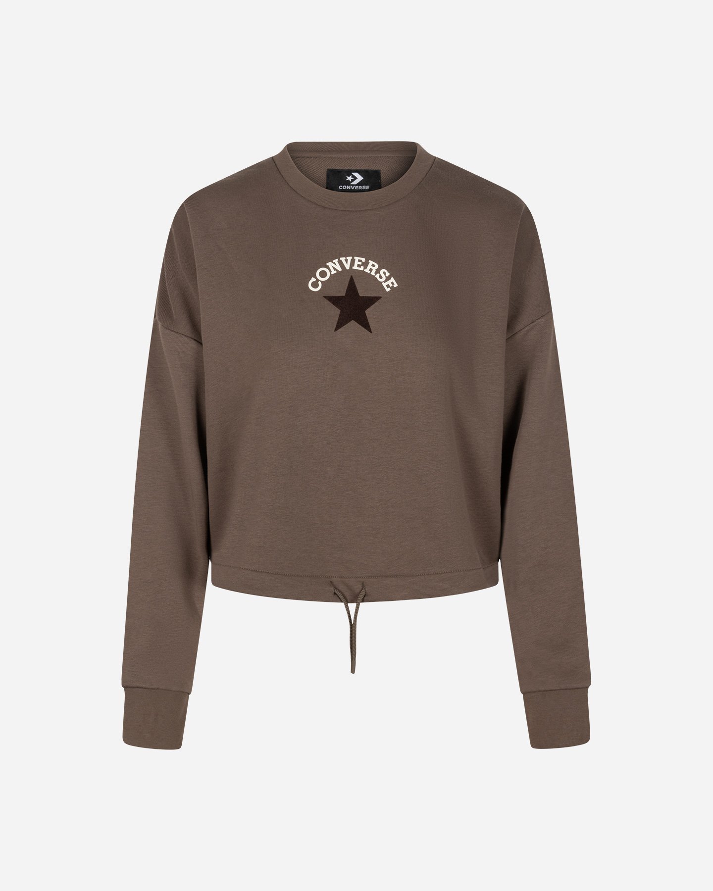 Felpa CONVERSE BIG CHUCK CROP W - Verde - 0 | Cisalfa Sport