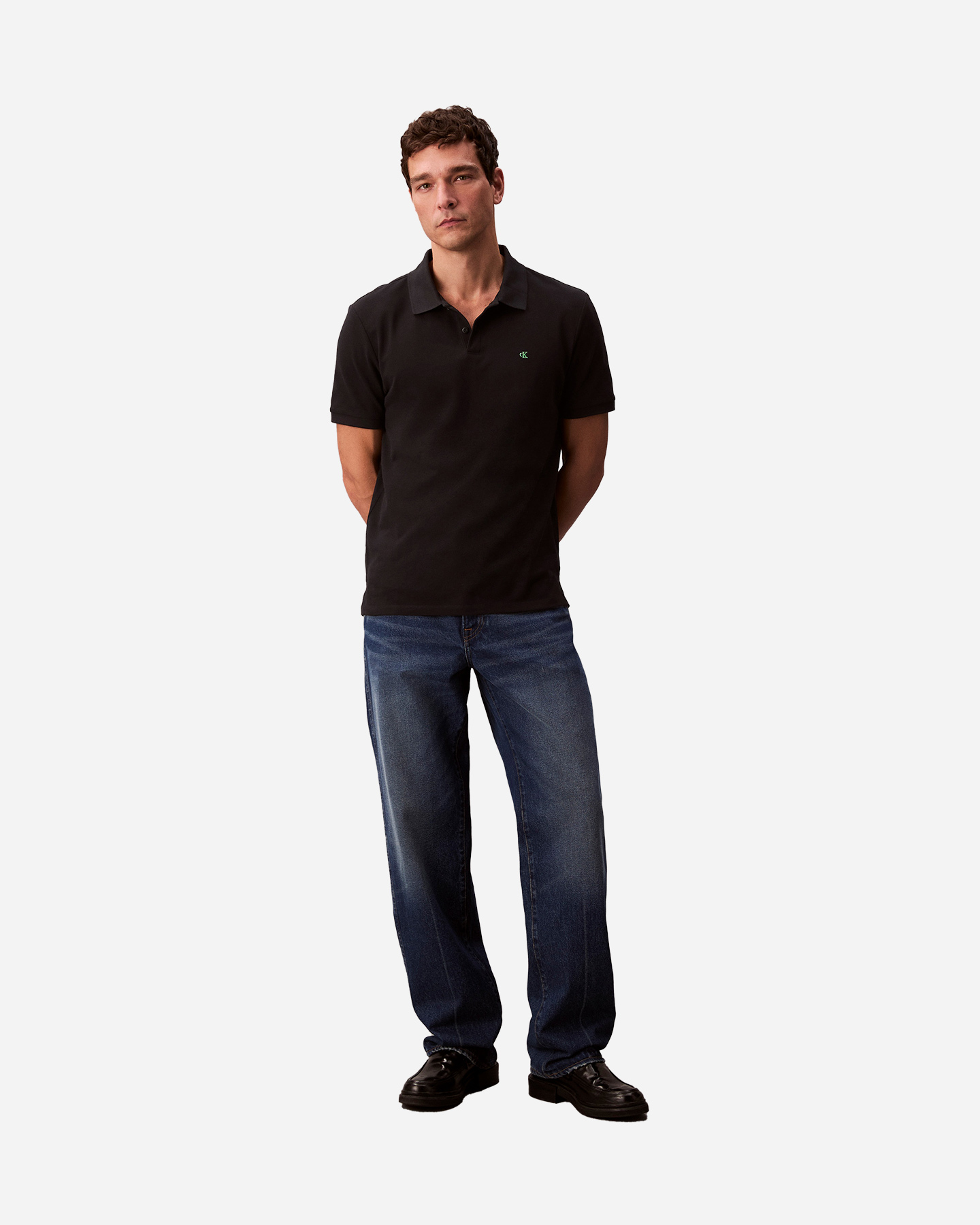 Polo CALVIN KLEIN JEANS SMALL LOGO M - Nero - 3 | Cisalfa Sport