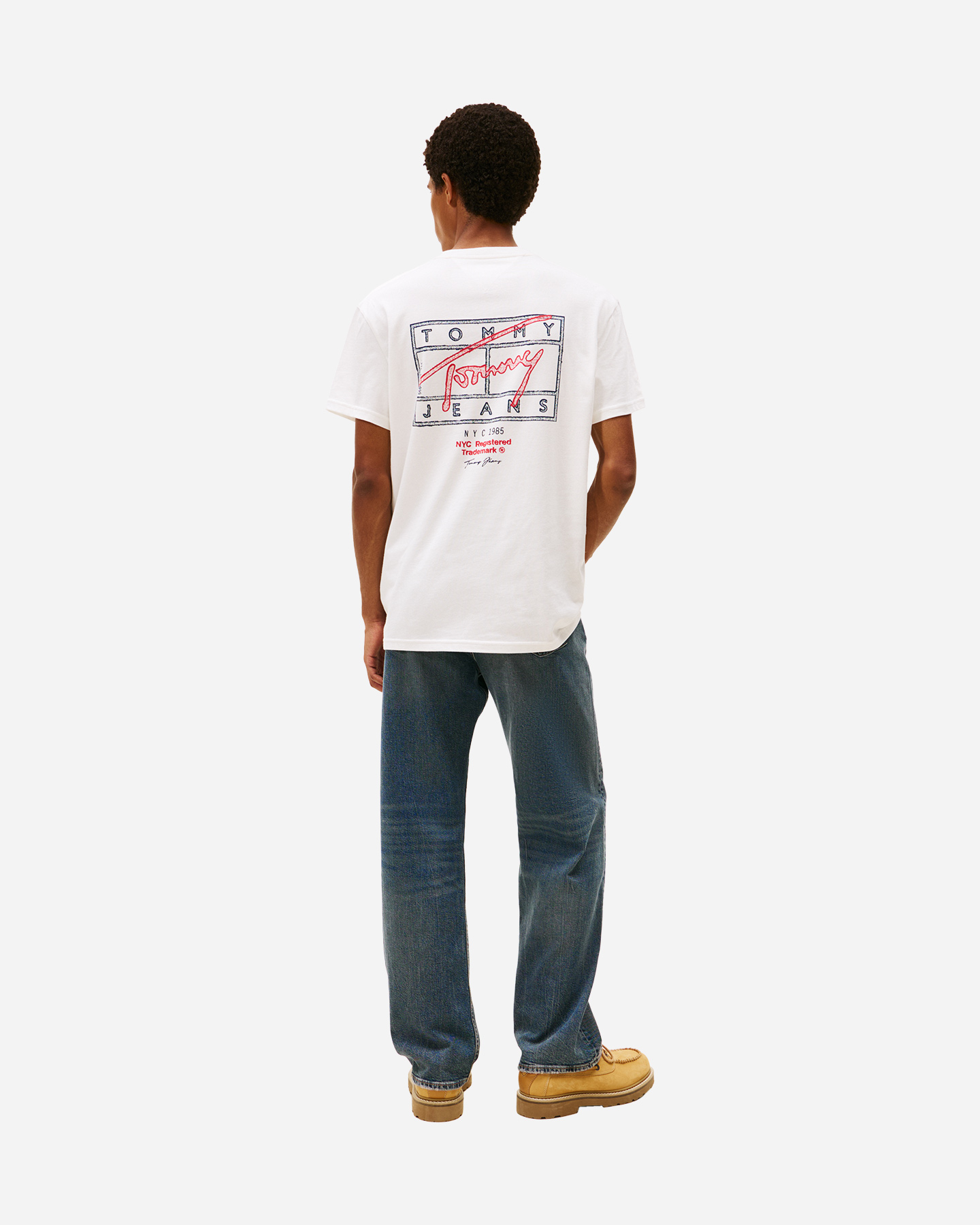 T-shirt TOMMY HILFIGER BACK LOGO M - Bianco - 3 | Cisalfa Sport