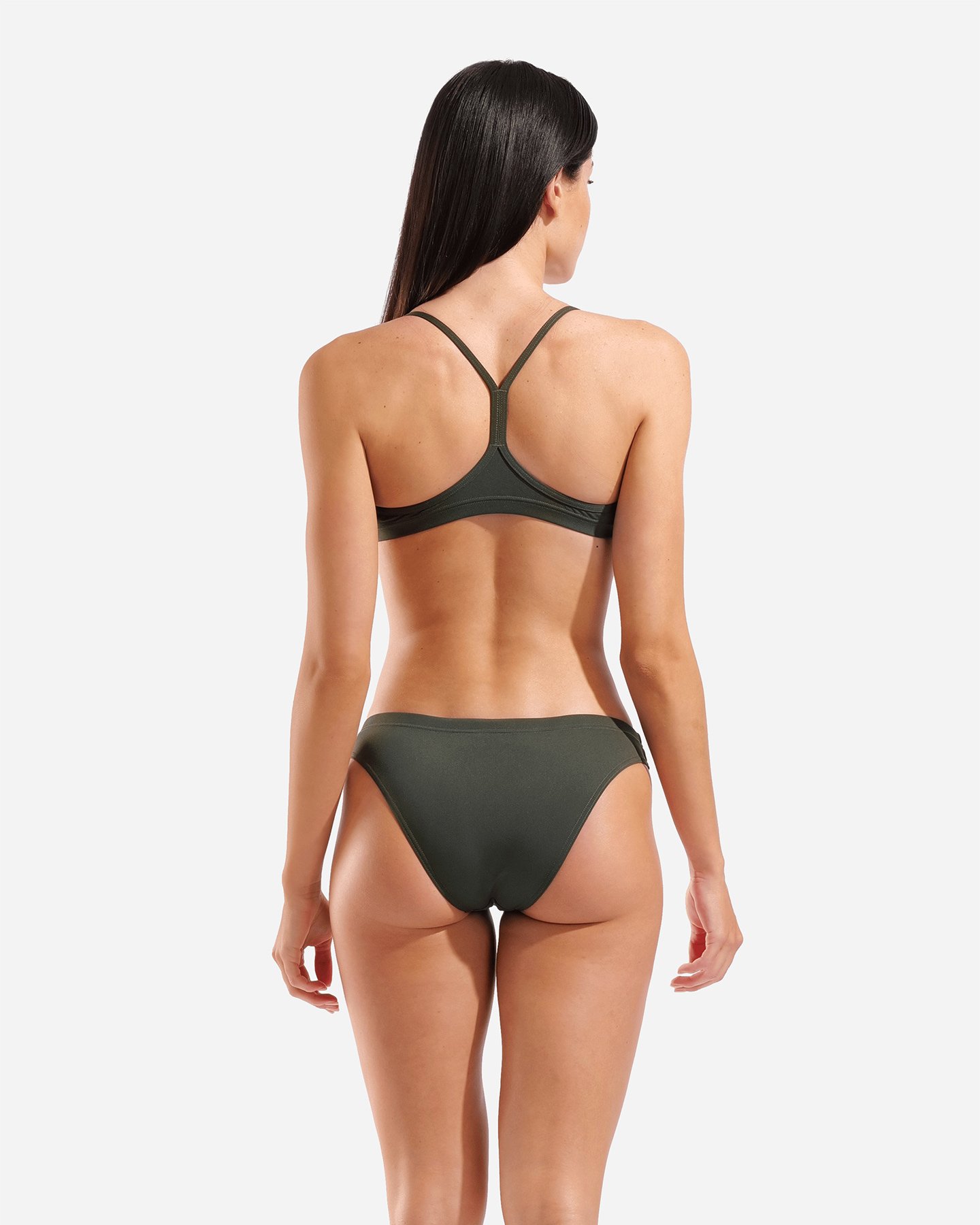 Costume piscina ARENA BANDEAU SOLID W - Verde - 3 | Cisalfa Sport