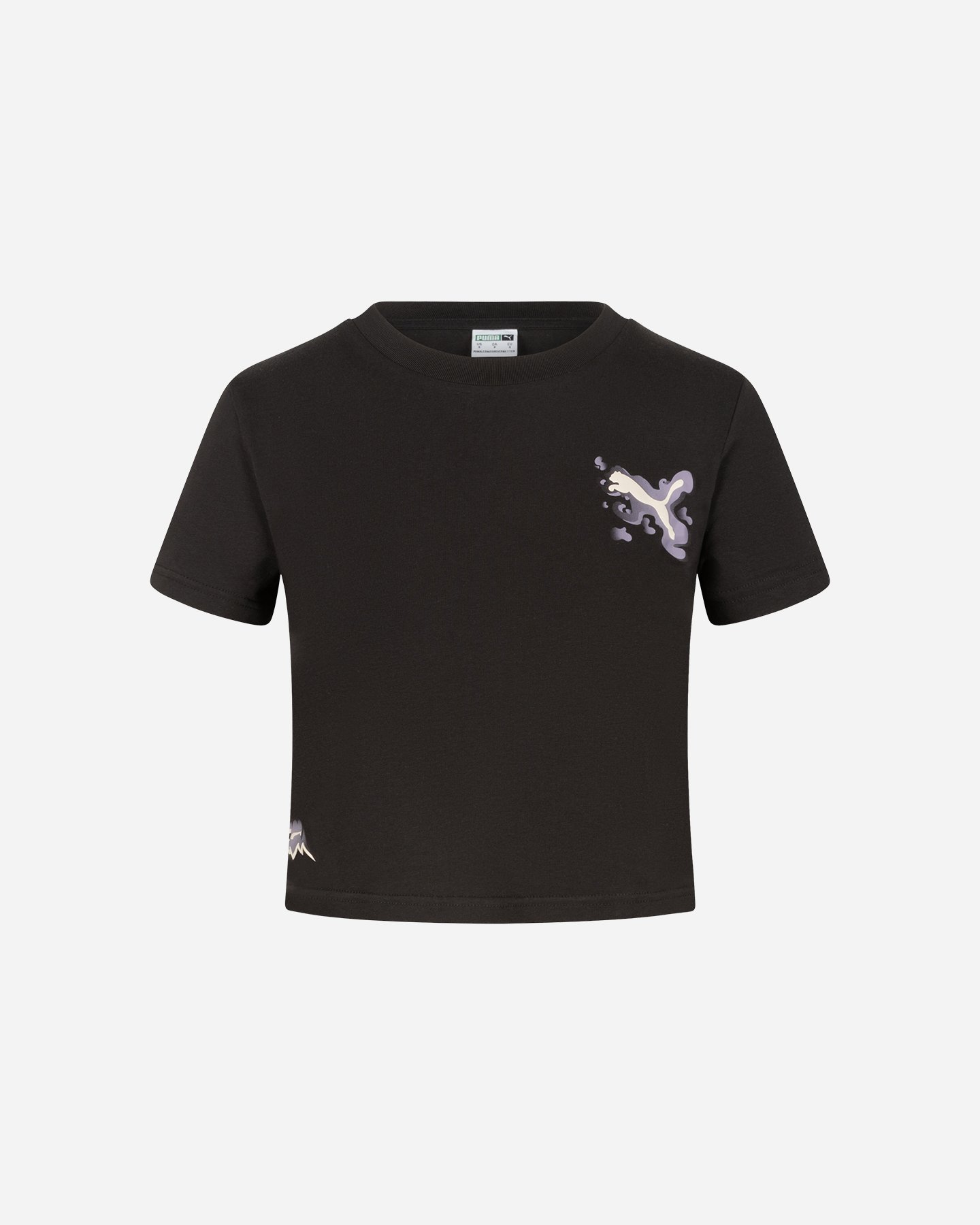 T-shirt PUMA CROP BRAND LOVE W - Nero - 0 | Cisalfa Sport