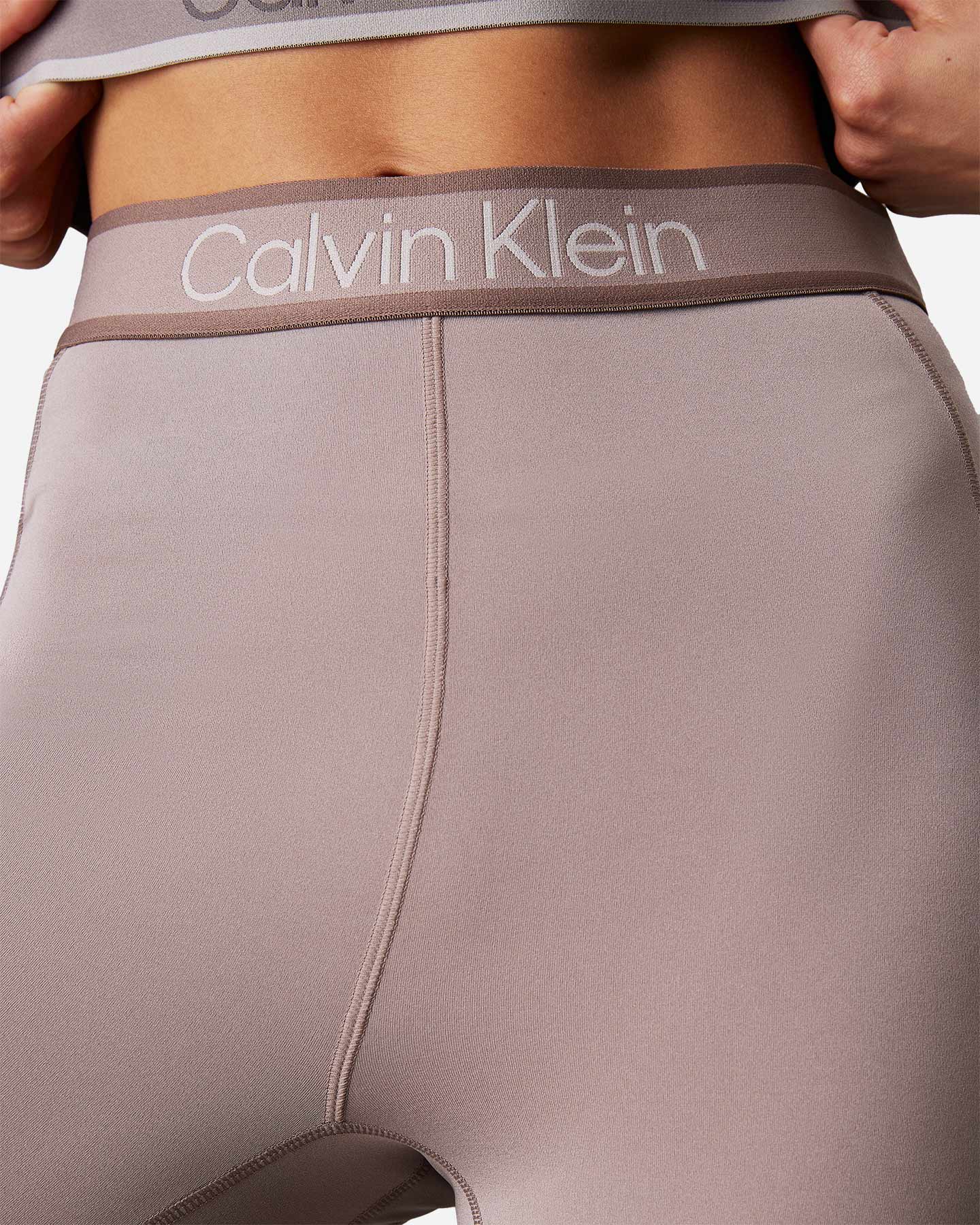 Leggings CALVIN KLEIN SPORT ELASTIC LOGO W - Beige - 3 | Cisalfa Sport