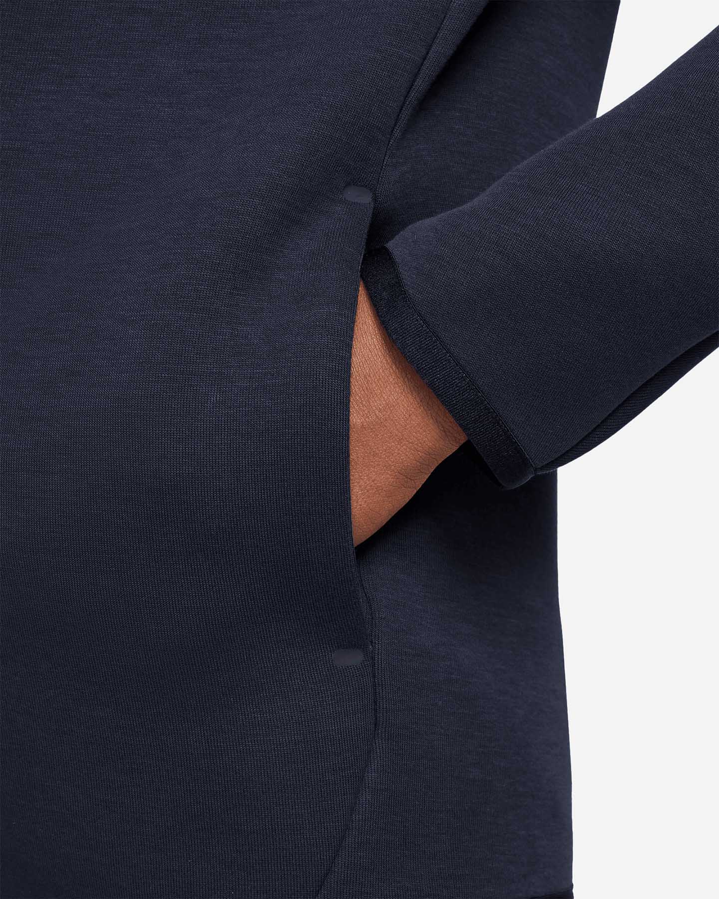 Felpa NIKE TECH FLEECE 3 JR - Blu Navy - 2 | Cisalfa Sport