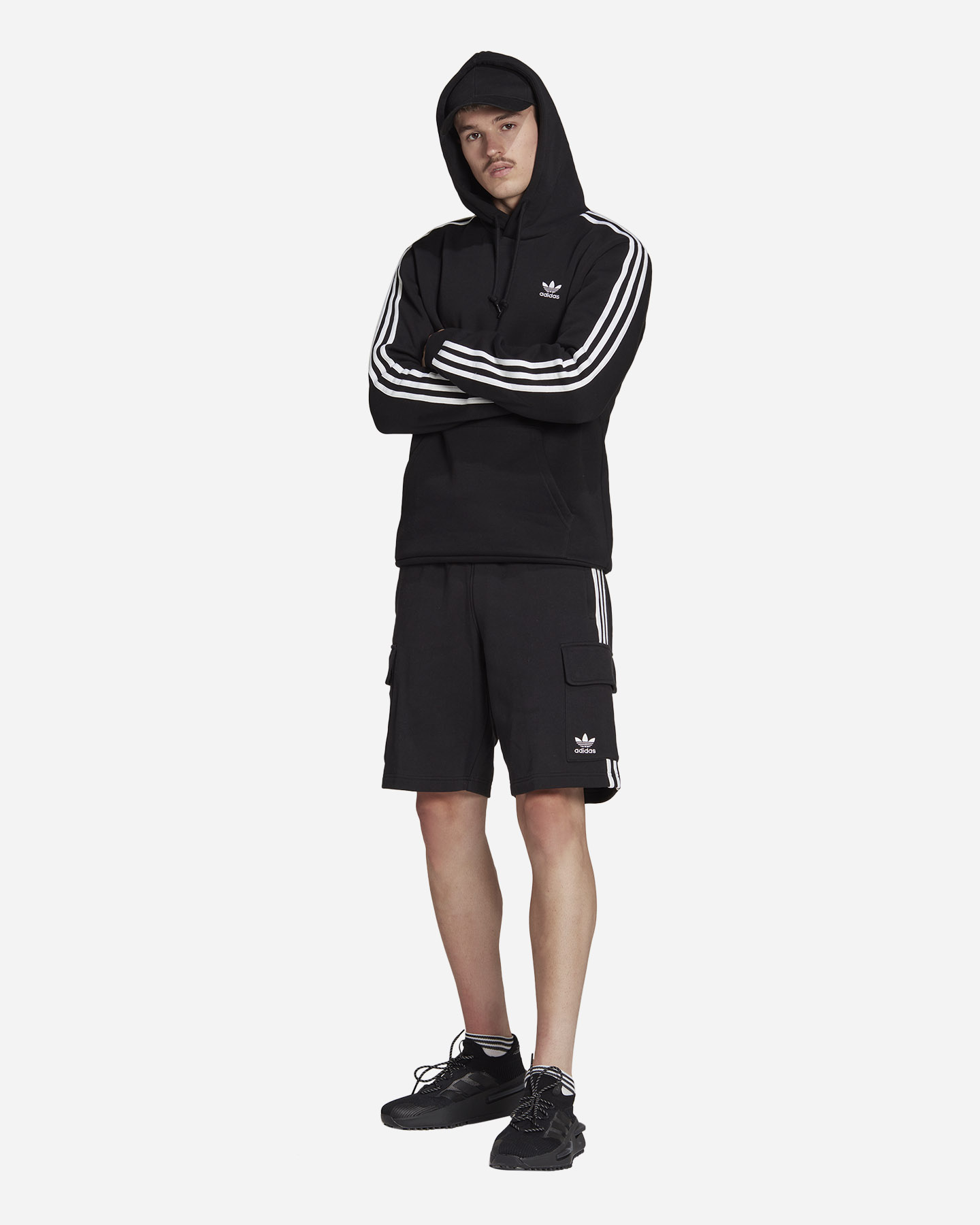 Bermuda ADIDAS 3STRIPES CARGO M - Nero - 5 | Cisalfa Sport