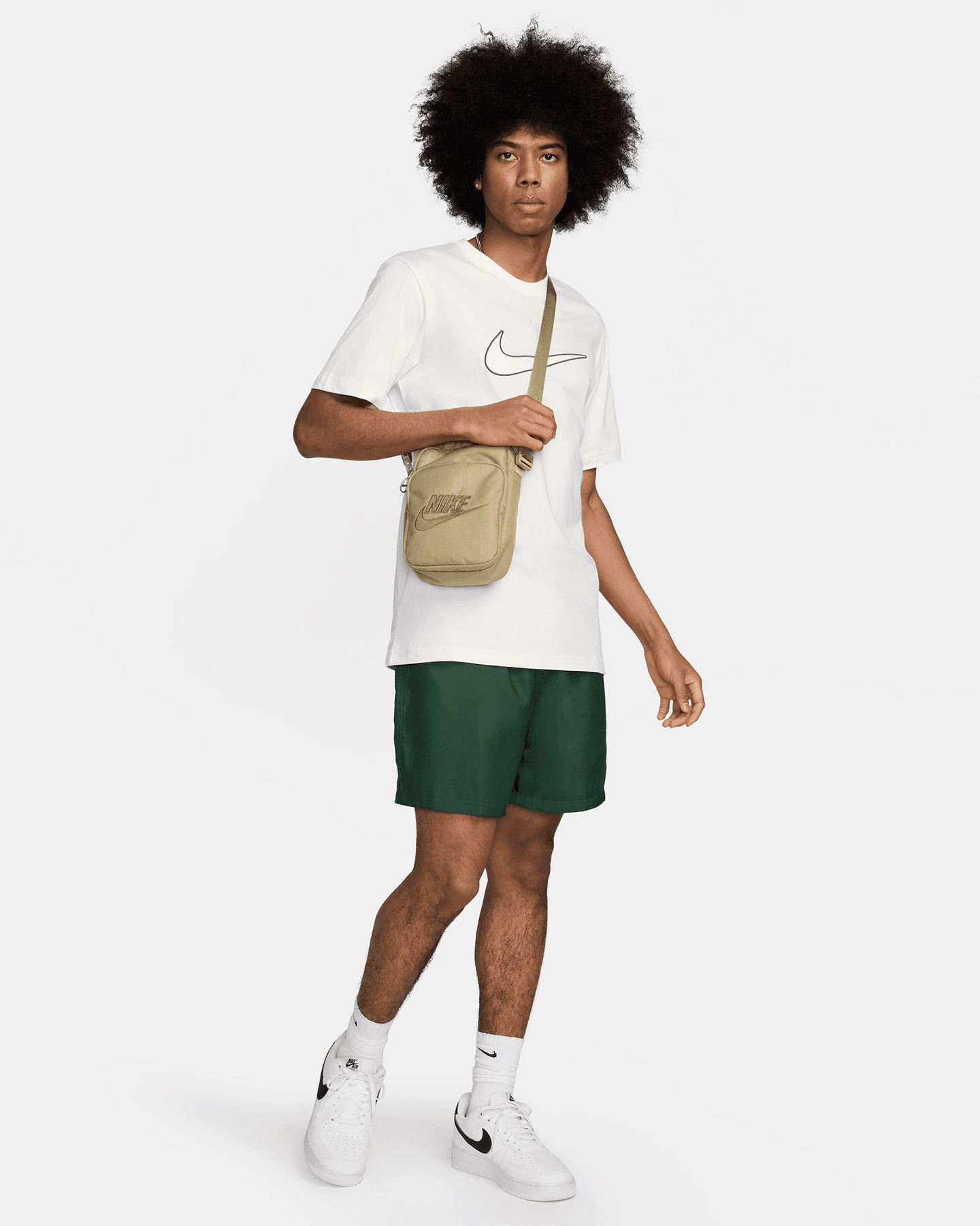 T-shirt NIKE BIG SWOOSH M - Beige - 4 | Cisalfa Sport