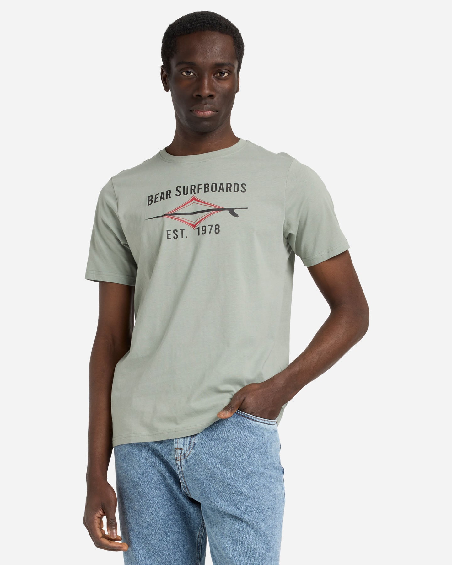 T-shirt BEAR WAVES AFTER WAVES M - Verde - 1 | Cisalfa Sport