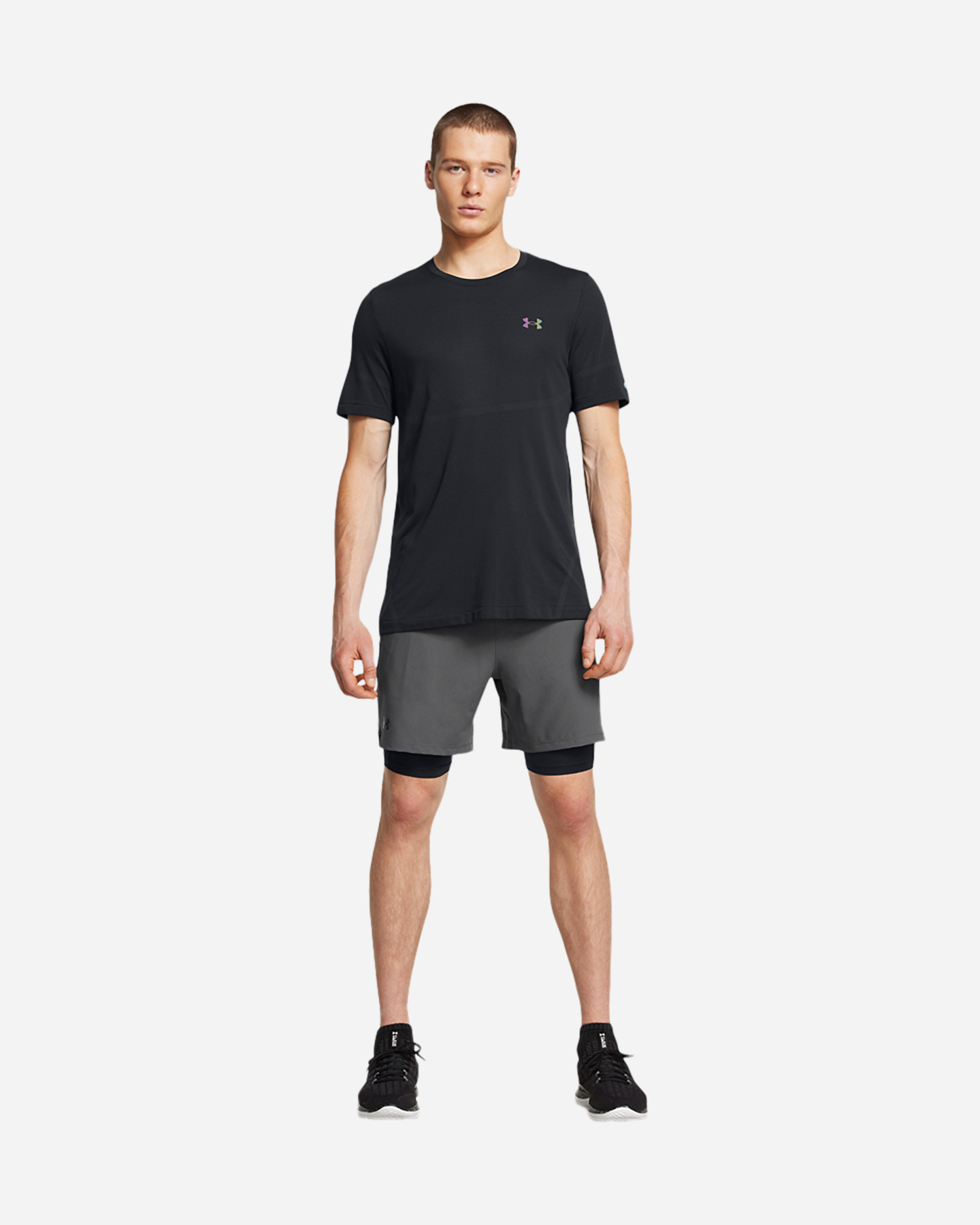 Pantalone training UNDER ARMOUR VANISH 2IN1 M - Grigio - 4 | Cisalfa Sport