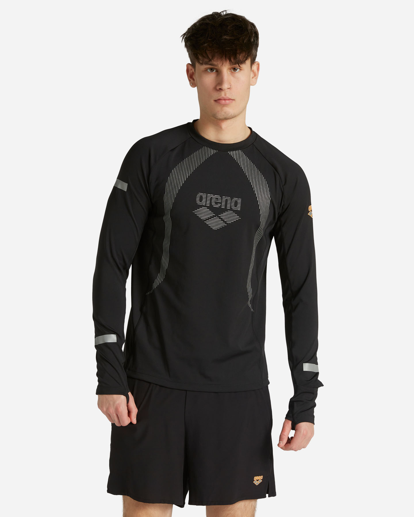 Maglia running ARENA DARK SHINE M - Nero - 0 | Cisalfa Sport