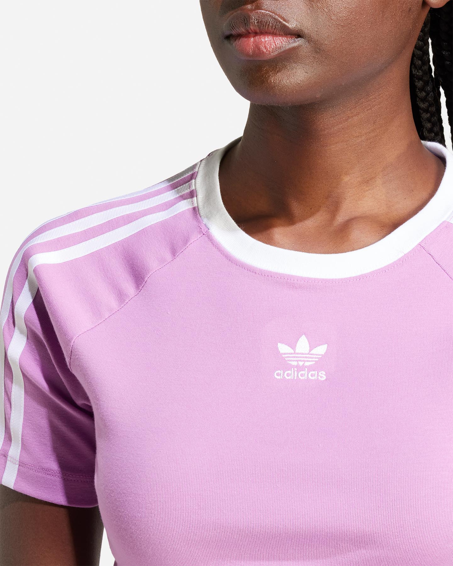 T-shirt ADIDAS ORIGINAL 3STRIPES W - Lilla - 4 | Cisalfa Sport