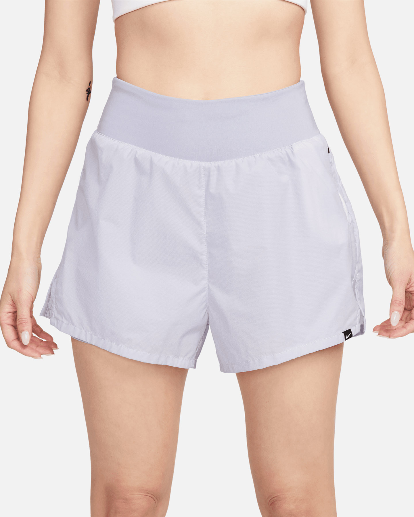 Short running NIKE DRI FIT RUN DVN REFLECTIVE W - Viola - 1 | Cisalfa Sport
