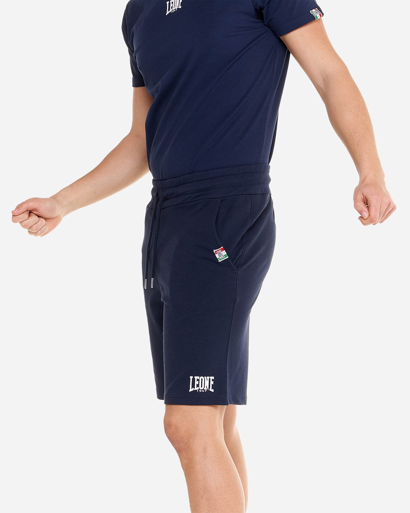 Pantaloncini LEONE SMALL LOGO M - Blu Navy - 2 | Cisalfa Sport