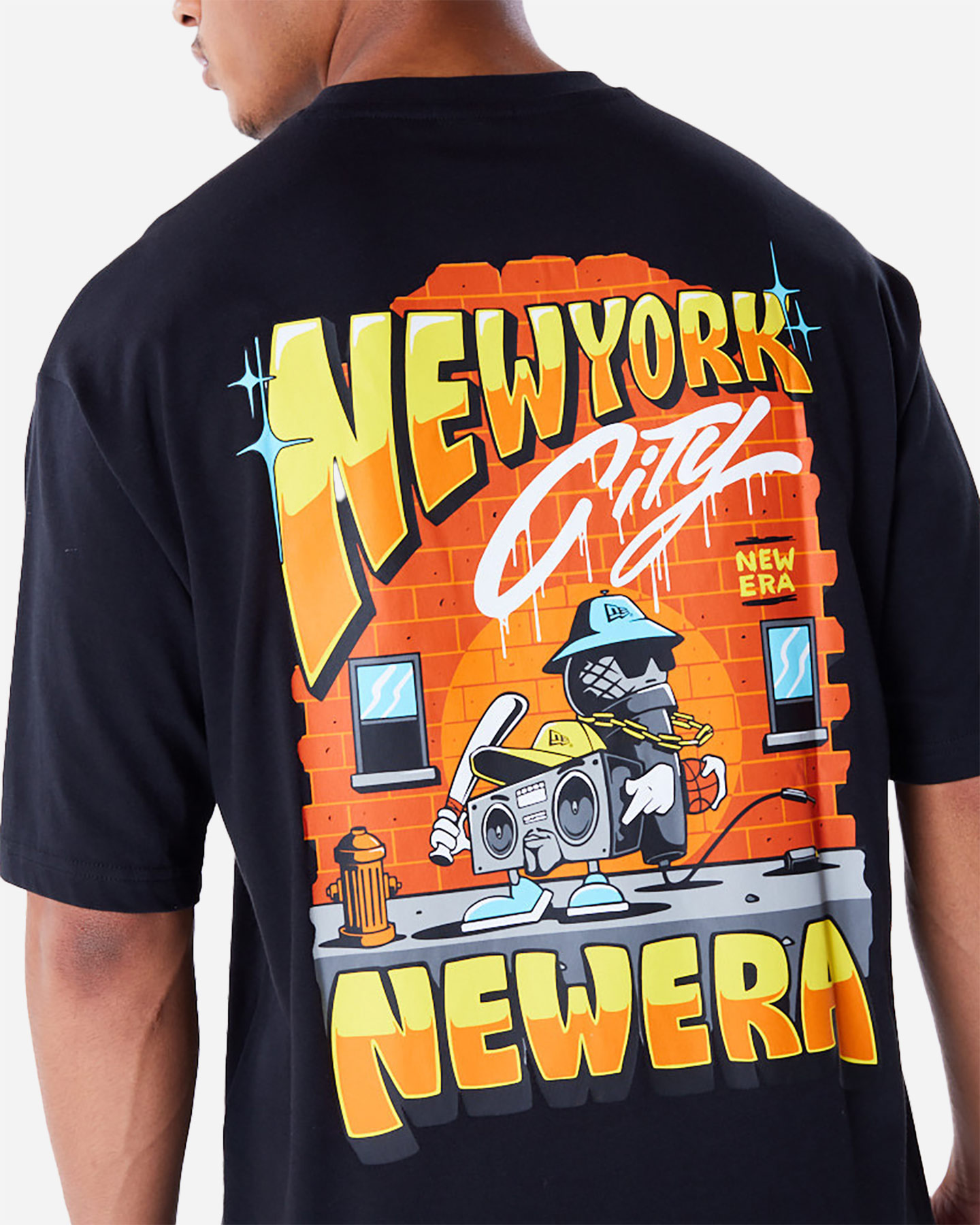 T-shirt NEW ERA BRAND BIG GFX NEW YORK M - Nero - 3 | Cisalfa Sport