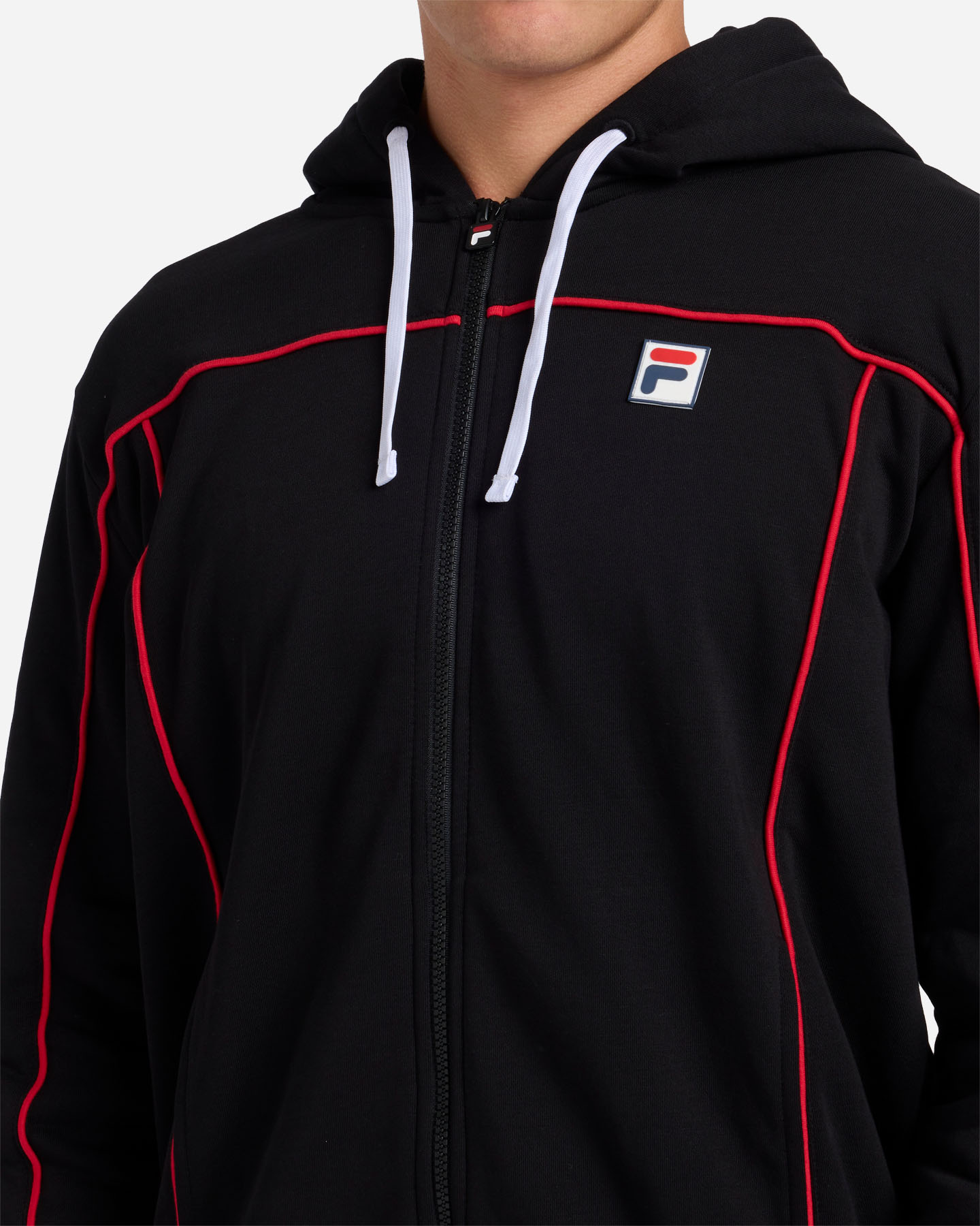 Felpa FILA PIPING M - Nero - 4 | Cisalfa Sport
