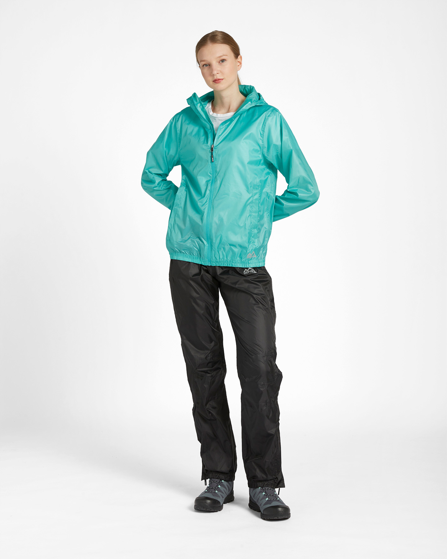 Giacca antipioggia 8848 RAIN PACKABLE W - Azzurro - 1 | Cisalfa Sport