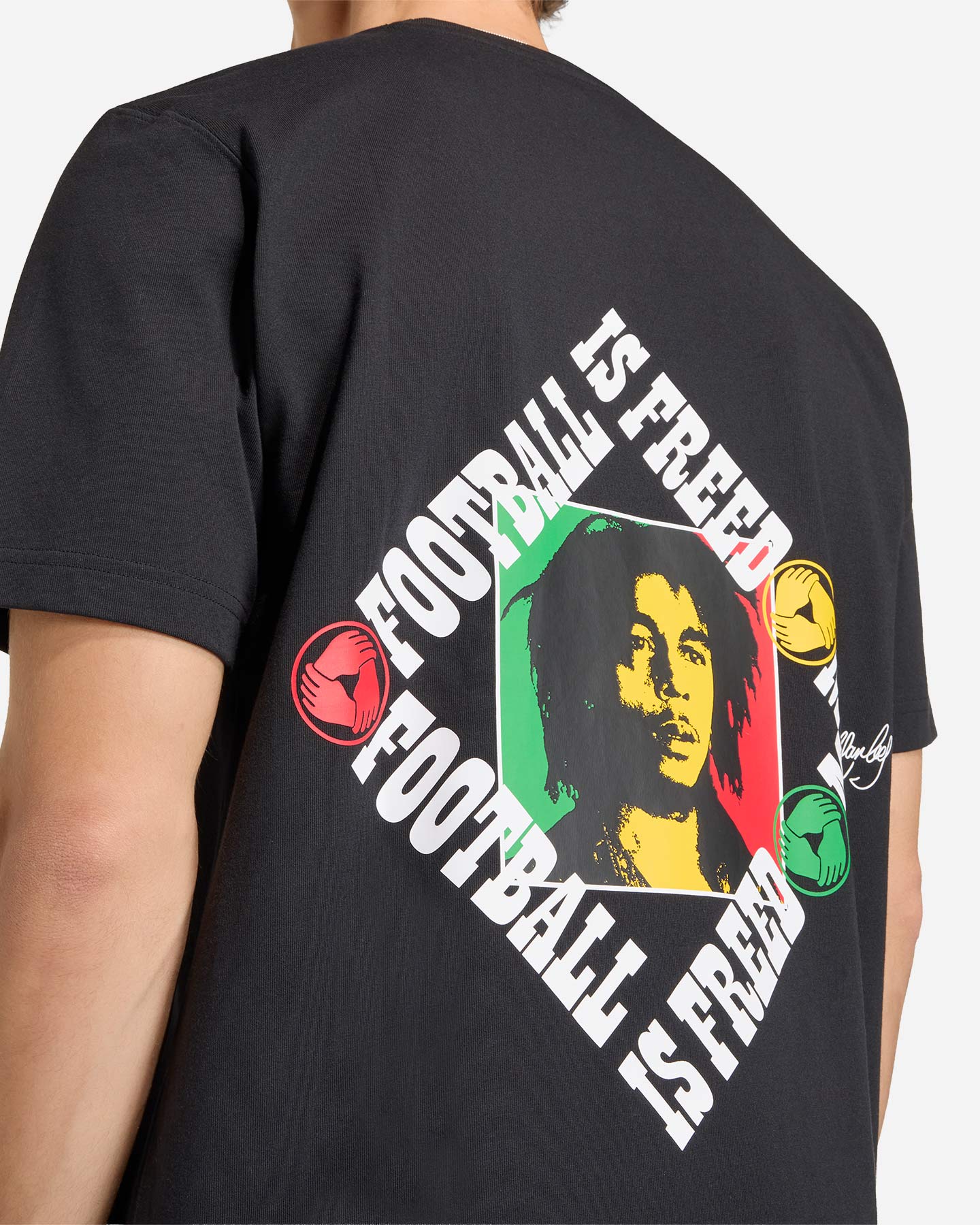 T-shirt ADIDAS BOB MARLEY ORIGINALS M - Nero - 4 | Cisalfa Sport