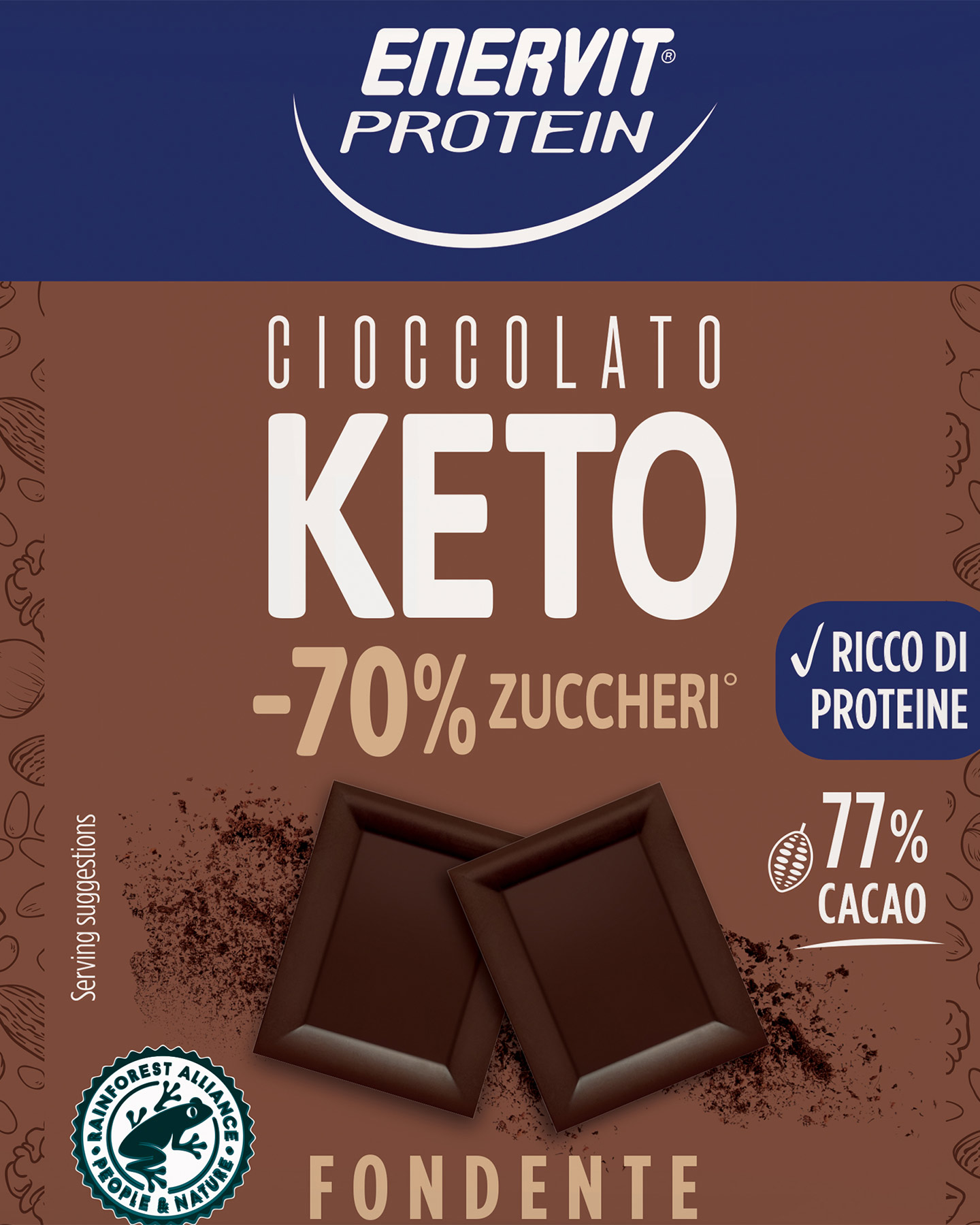 Energetico ENERVIT EP KETO CIOCCOLATO FONDENTE  - Color mix - 1 | Cisalfa Sport