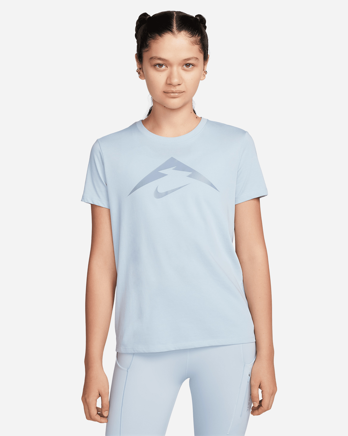 T-shirt running NIKE TRAIL LOGO W - Blu - 0 | Cisalfa Sport