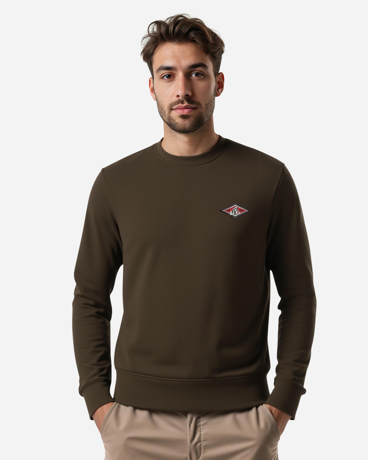 Felpa BEAR ICONIC SMALL LOGO M - Verde - 3 | Cisalfa Sport