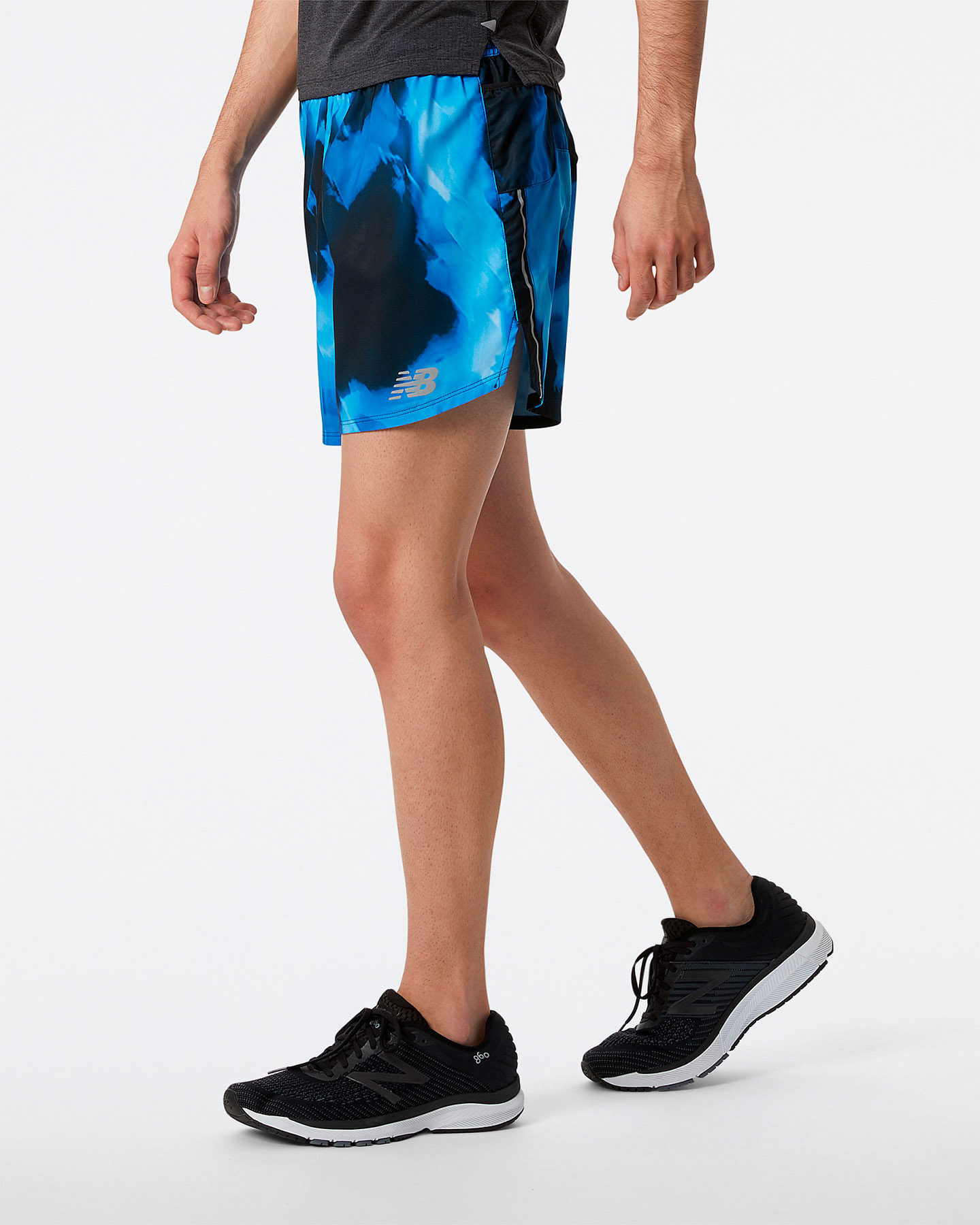 Short running NEW BALANCE PRINTED IMPACT RUN 5" M - Nero - 1 | Cisalfa Sport