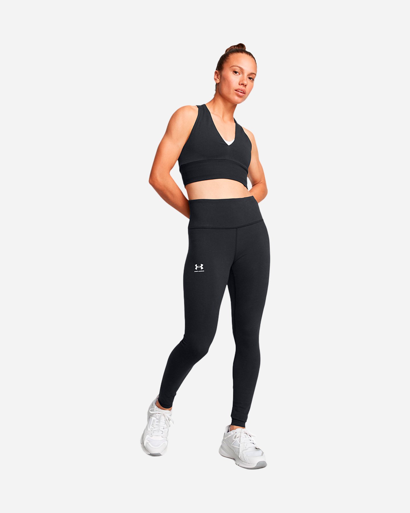Leggings UNDER ARMOUR BASIC W - Nero - 4 | Cisalfa Sport