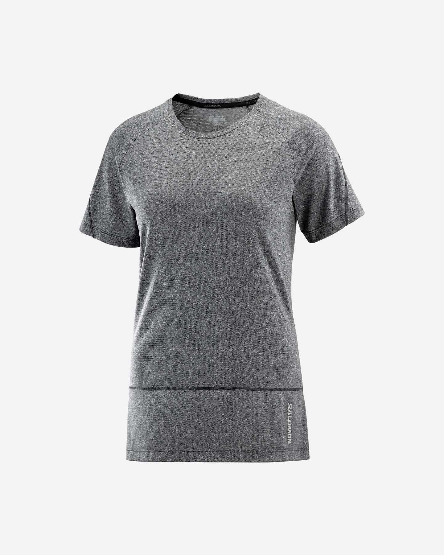 T-shirt SALOMON CROSS RUN W - Nero - 0 | Cisalfa Sport