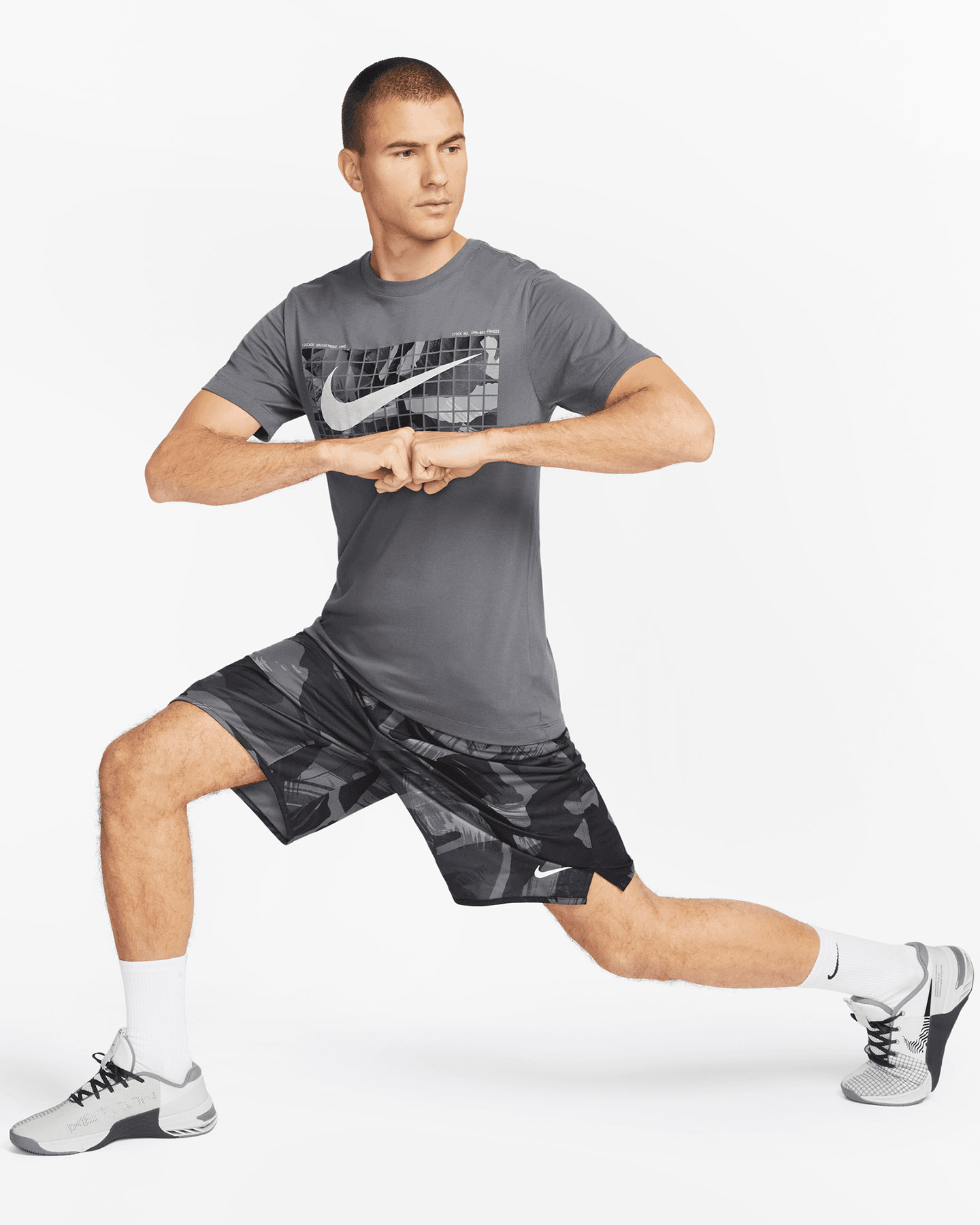 T-shirt training NIKE DRI FIT M - Grigio - 2 | Cisalfa Sport