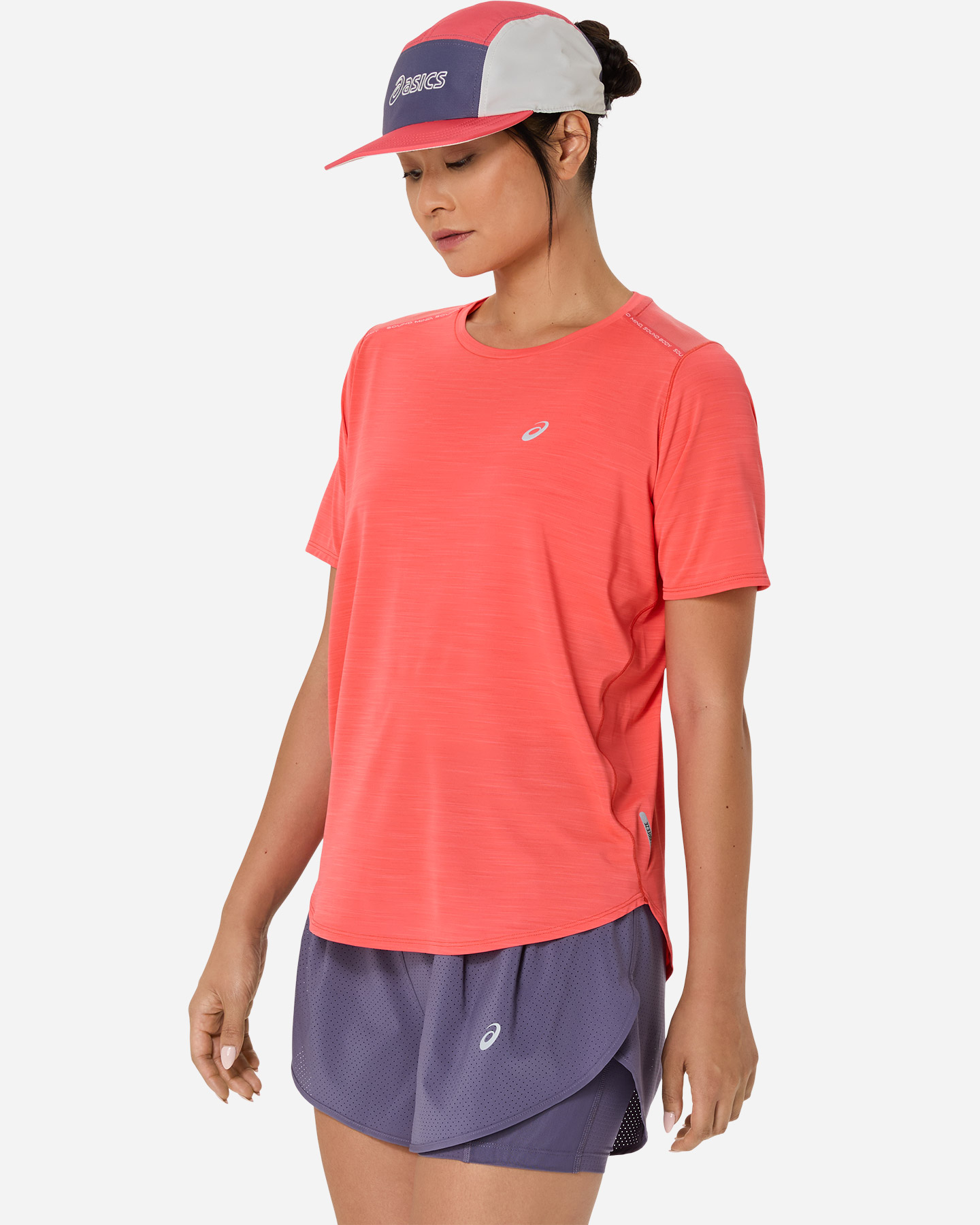 T-shirt running ASICS ROAD W - Rosso - 1 | Cisalfa Sport