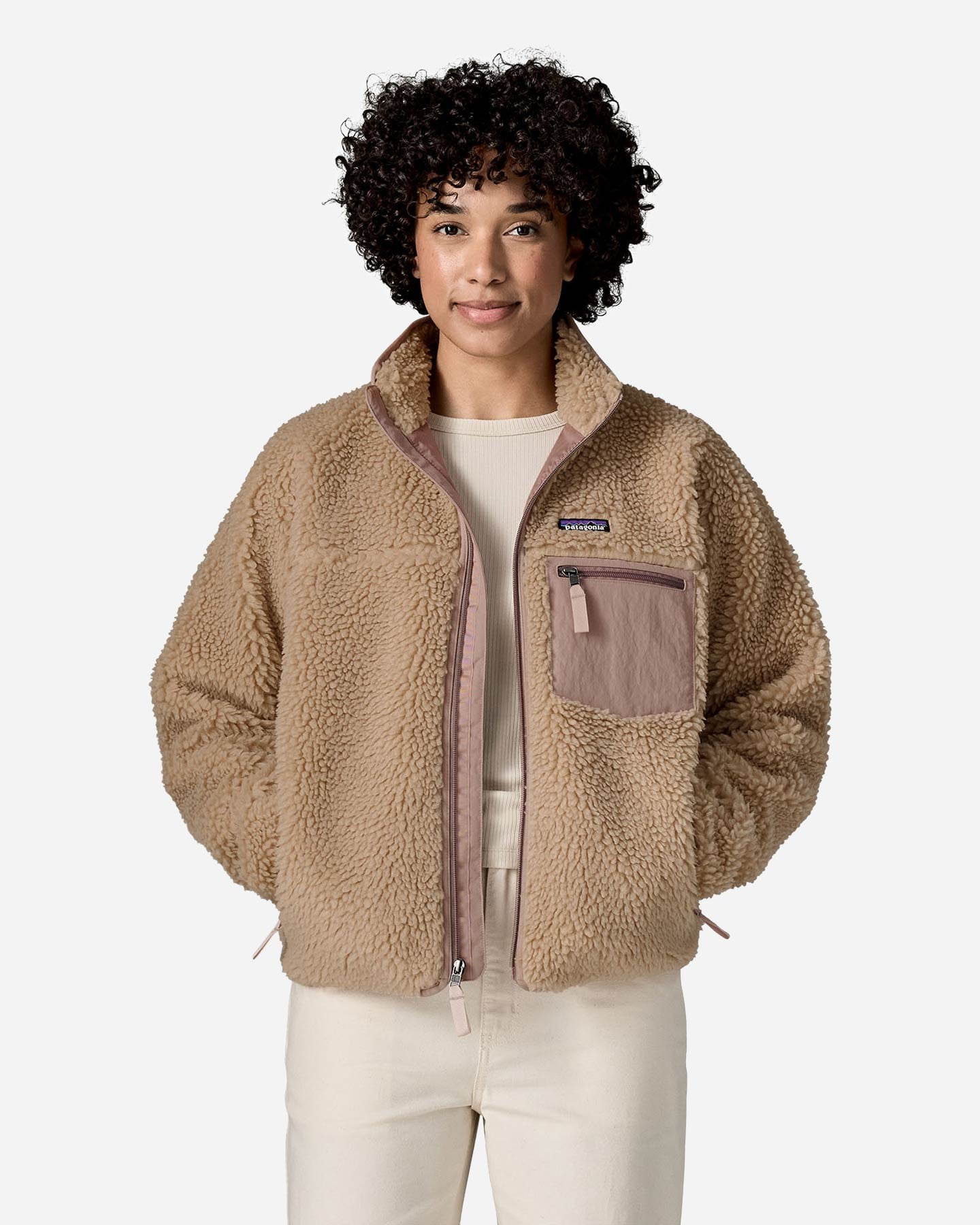 Patagonia Classic Retro-x W - Pile - Donna - Beige