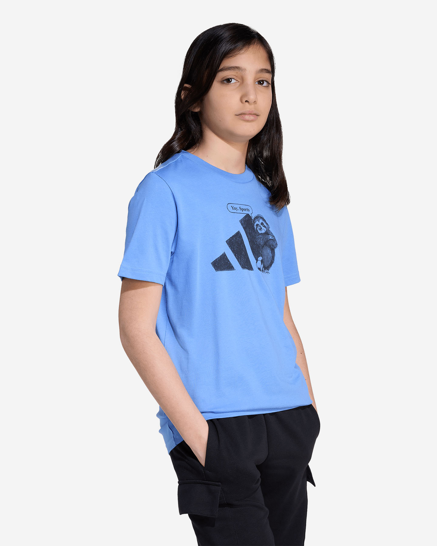 T-shirt ADIDAS BIG LOGO JR - Blu royal - 1 | Cisalfa Sport