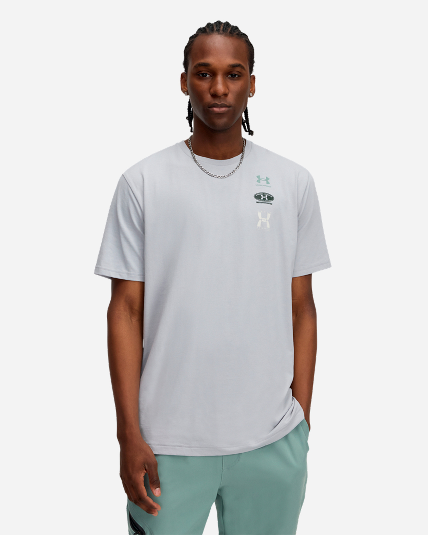 T-shirt UNDER ARMOUR 60-40S 3LOGO M - Grigio - 0 | Cisalfa Sport
