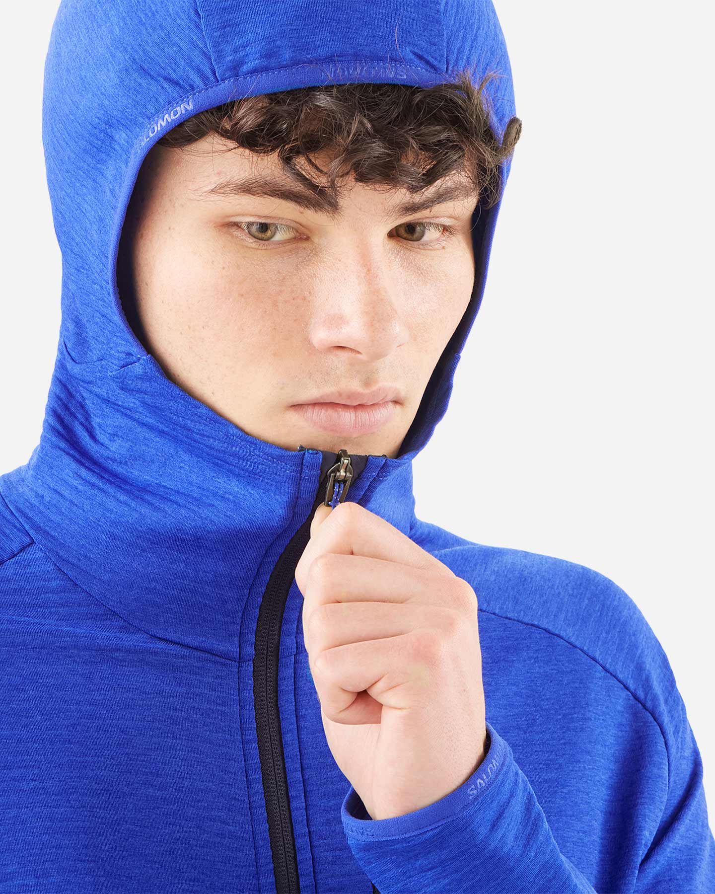 Pile SALOMON ESSENTIAL LIGHTWARM M - Blu - 4 | Cisalfa Sport