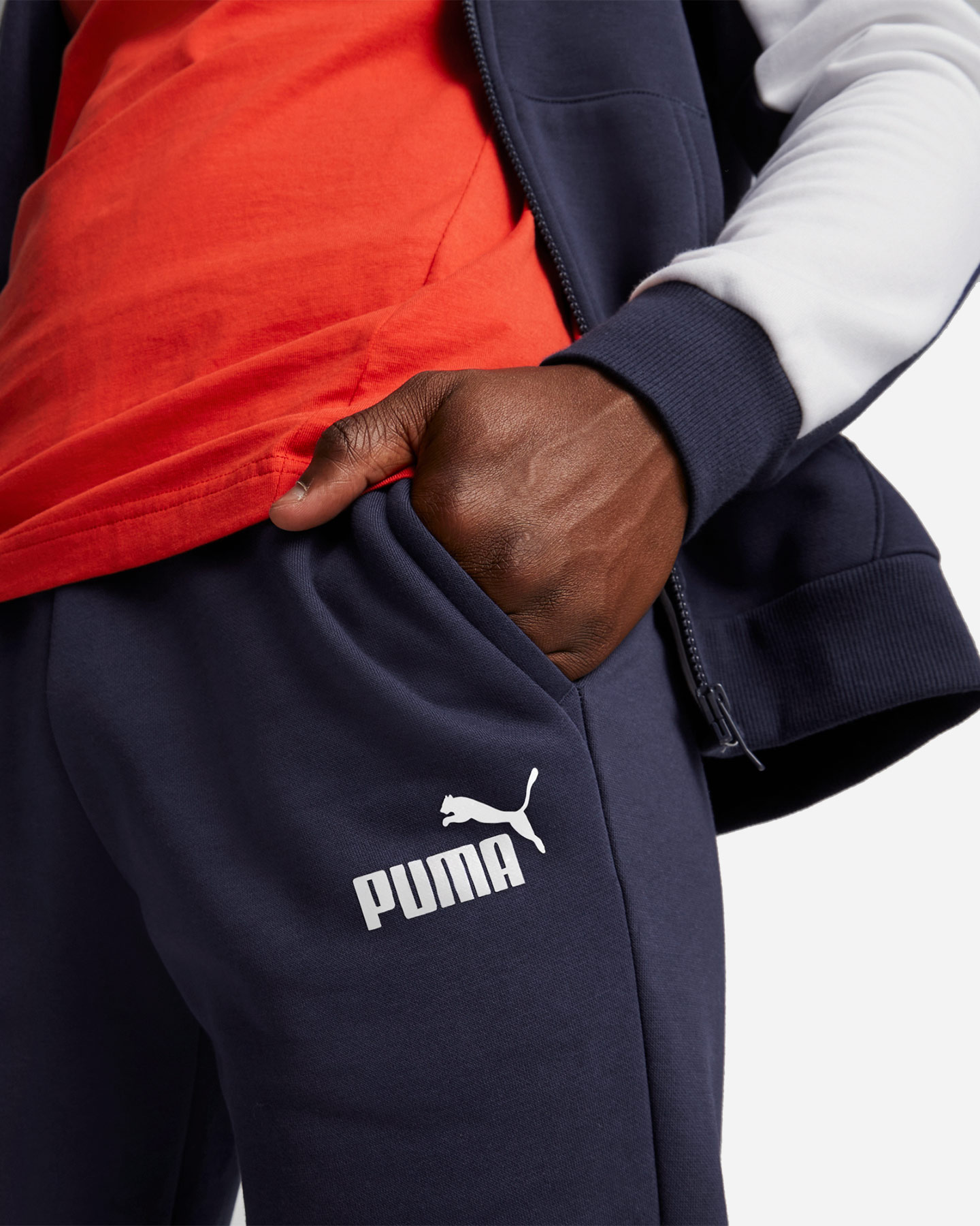 Tuta PUMA COLOR BLOCK FG C/CAP M - Blu - 5 | Cisalfa Sport
