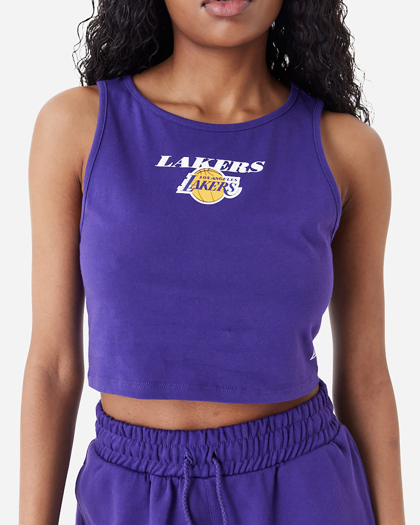 Canotta NEW ERA CROP LOS ANGELES LAKERS W - Viola - 2 | Cisalfa Sport