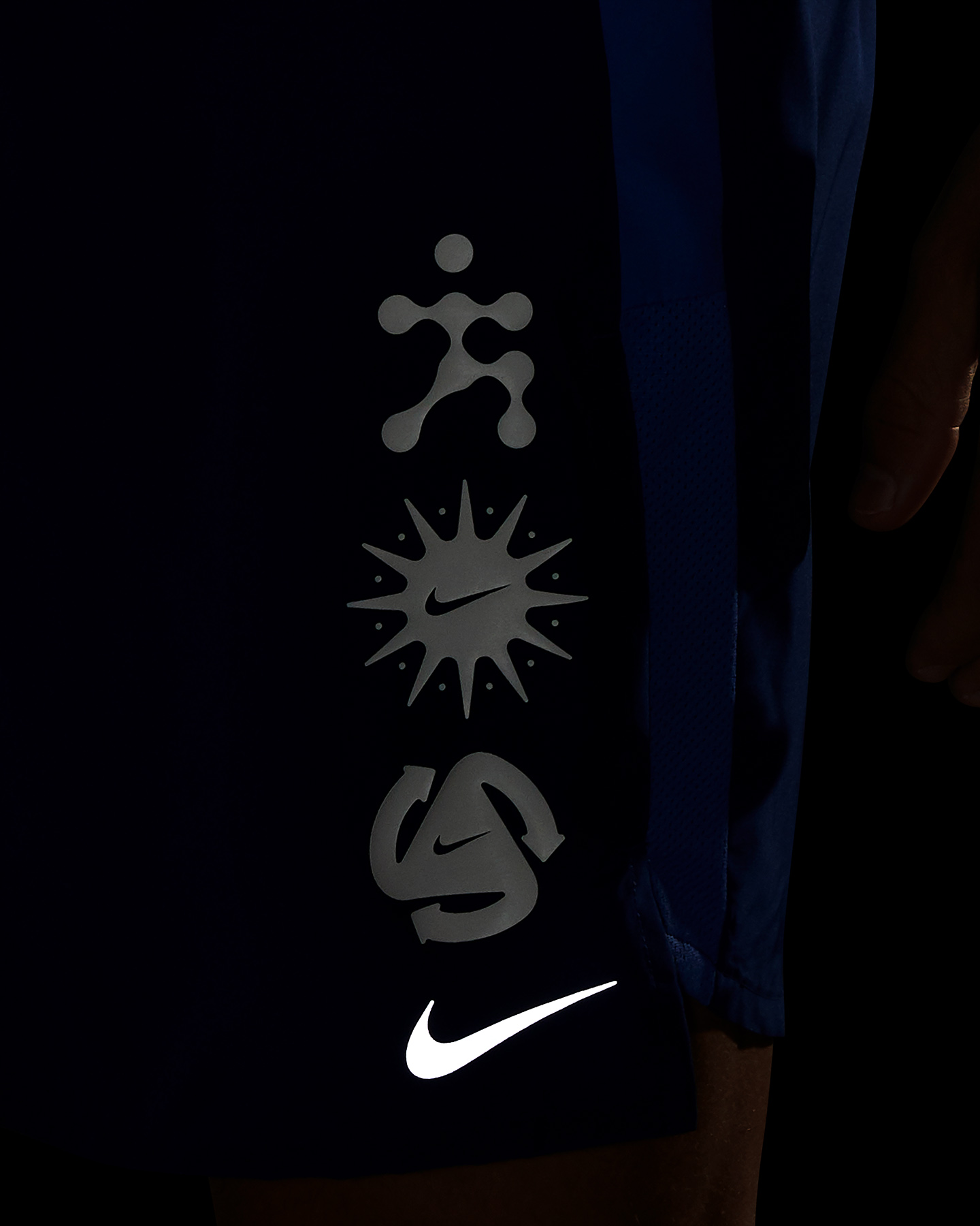 Short running NIKE DRI FIT CHALLENGER WILD RUN 7" GX M - Blu - 4 | Cisalfa Sport