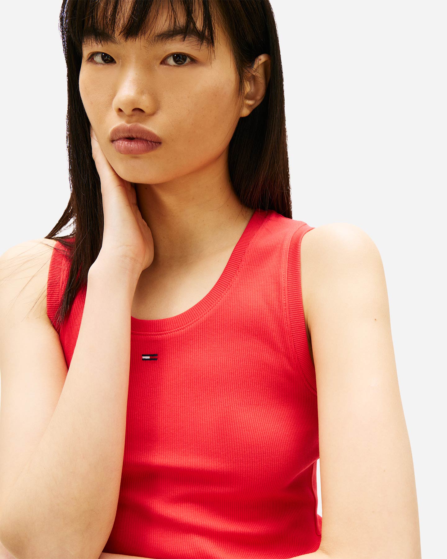 Canotta TOMMY HILFIGER SMALL FLAG W - Rosso - 4 | Cisalfa Sport