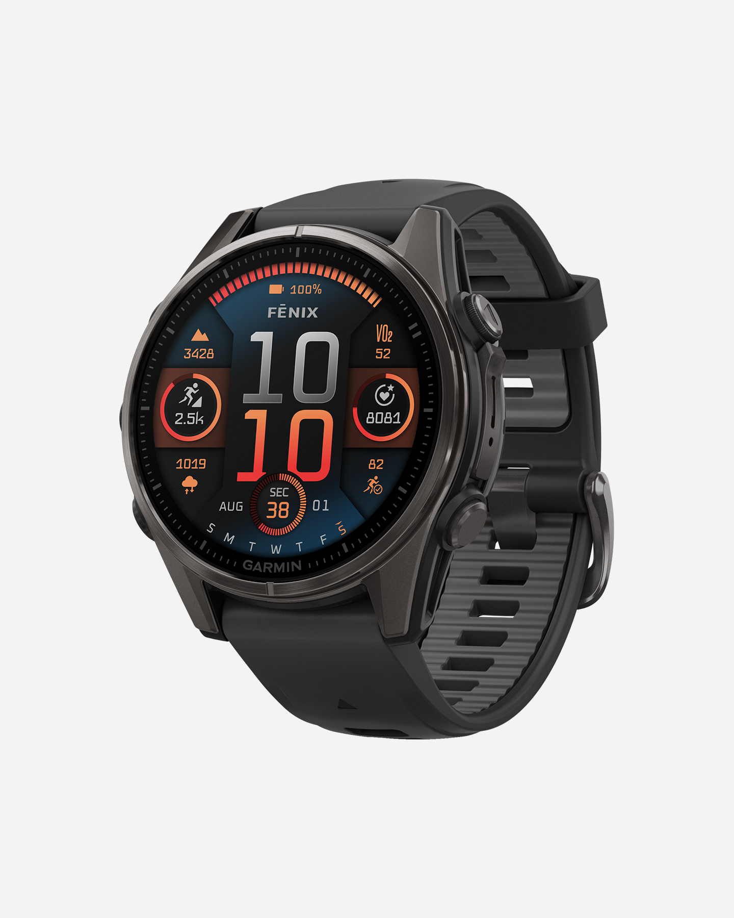 Orologio multifunzione GARMIN FENIX 8 AMOLED 43MM SAPPHIRE  - Grigio - 2 | Cisalfa Sport