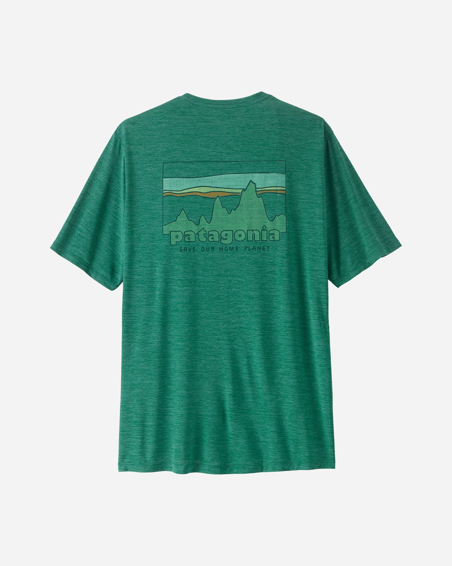 T-shirt PATAGONIA CAPILENE COOL DAILY '73 SKYLINE M - Verde - 1 | Cisalfa Sport